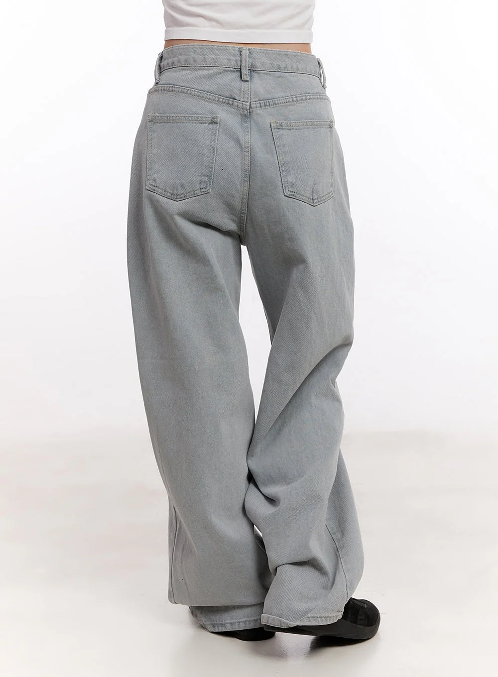 Casey Washed Baggy Wide-Leg Jeans CM526 - Image 6