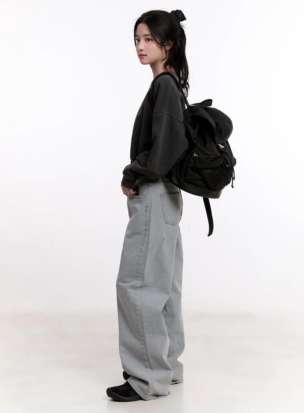 Casey Washed Baggy Wide-Leg Jeans CM526 - Image 7