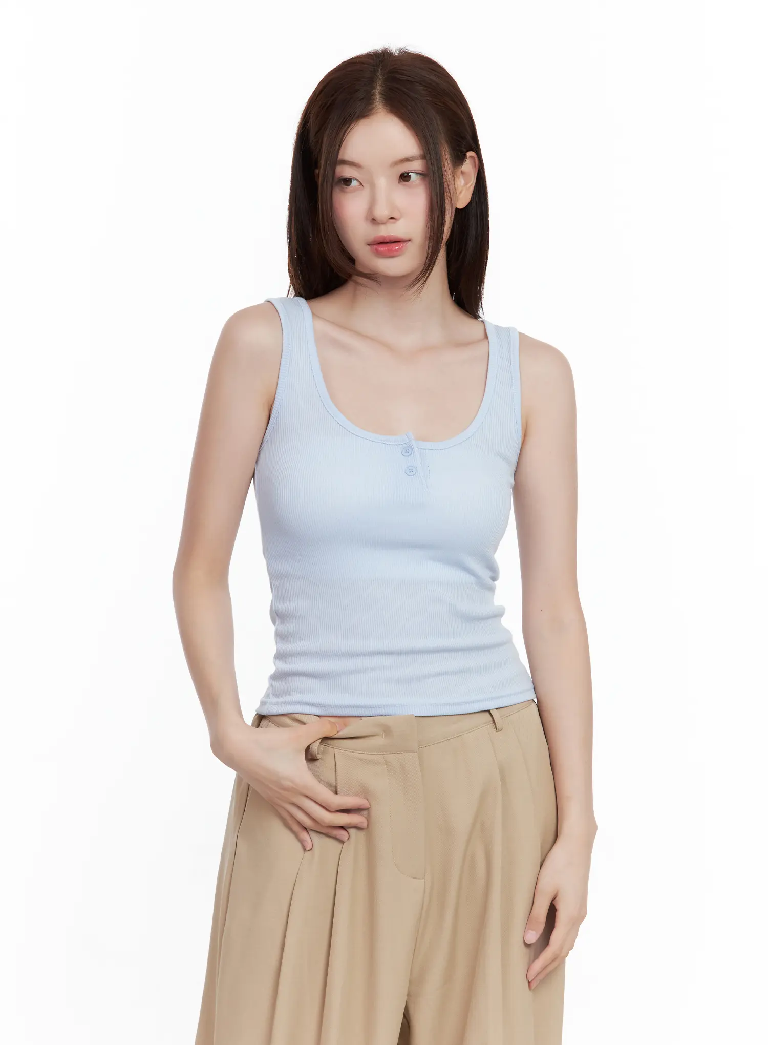 Casual Button Tank CL502 - Image 11