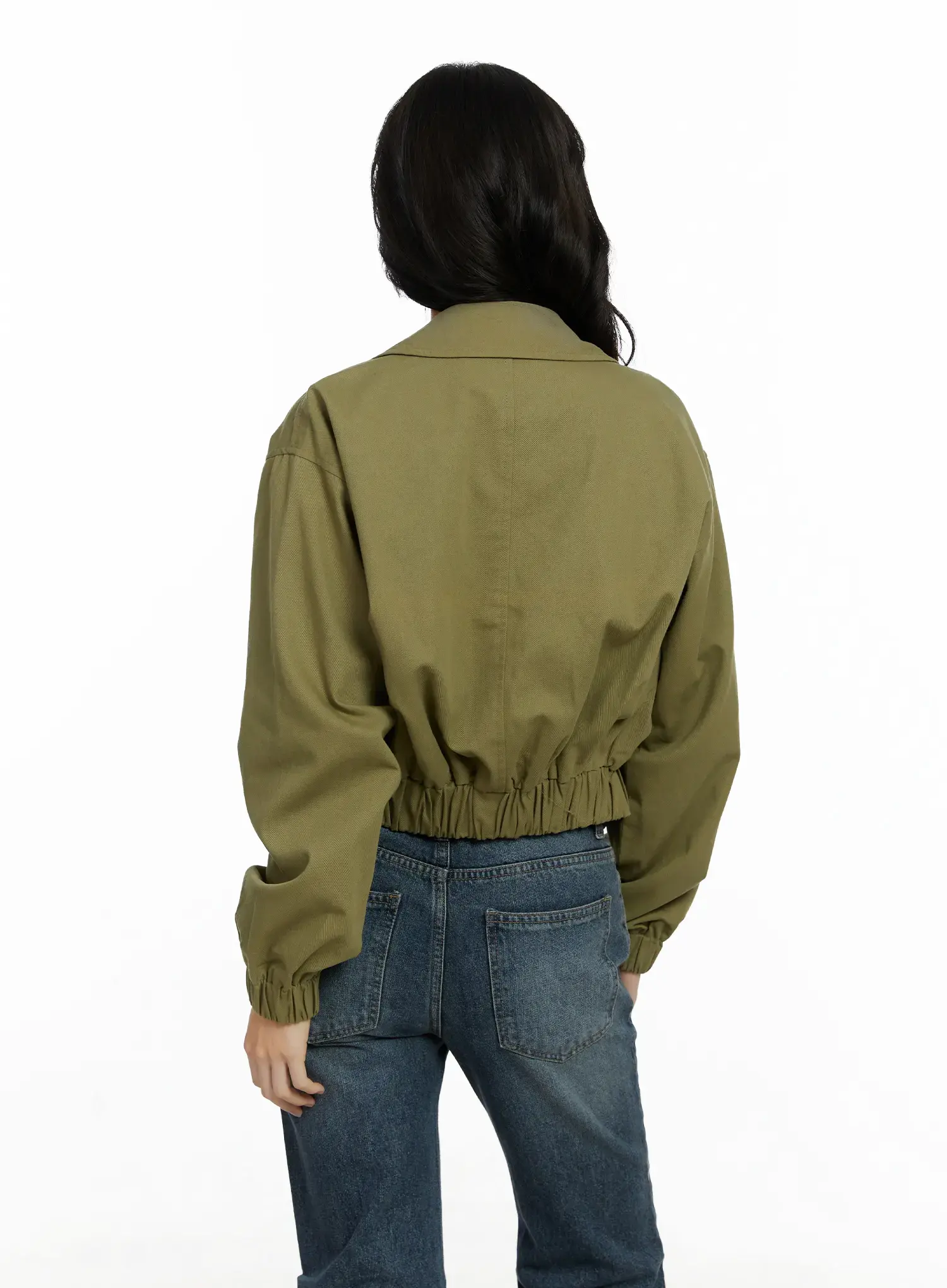 Casual Cropped Utility Jacket F502 - Image 11