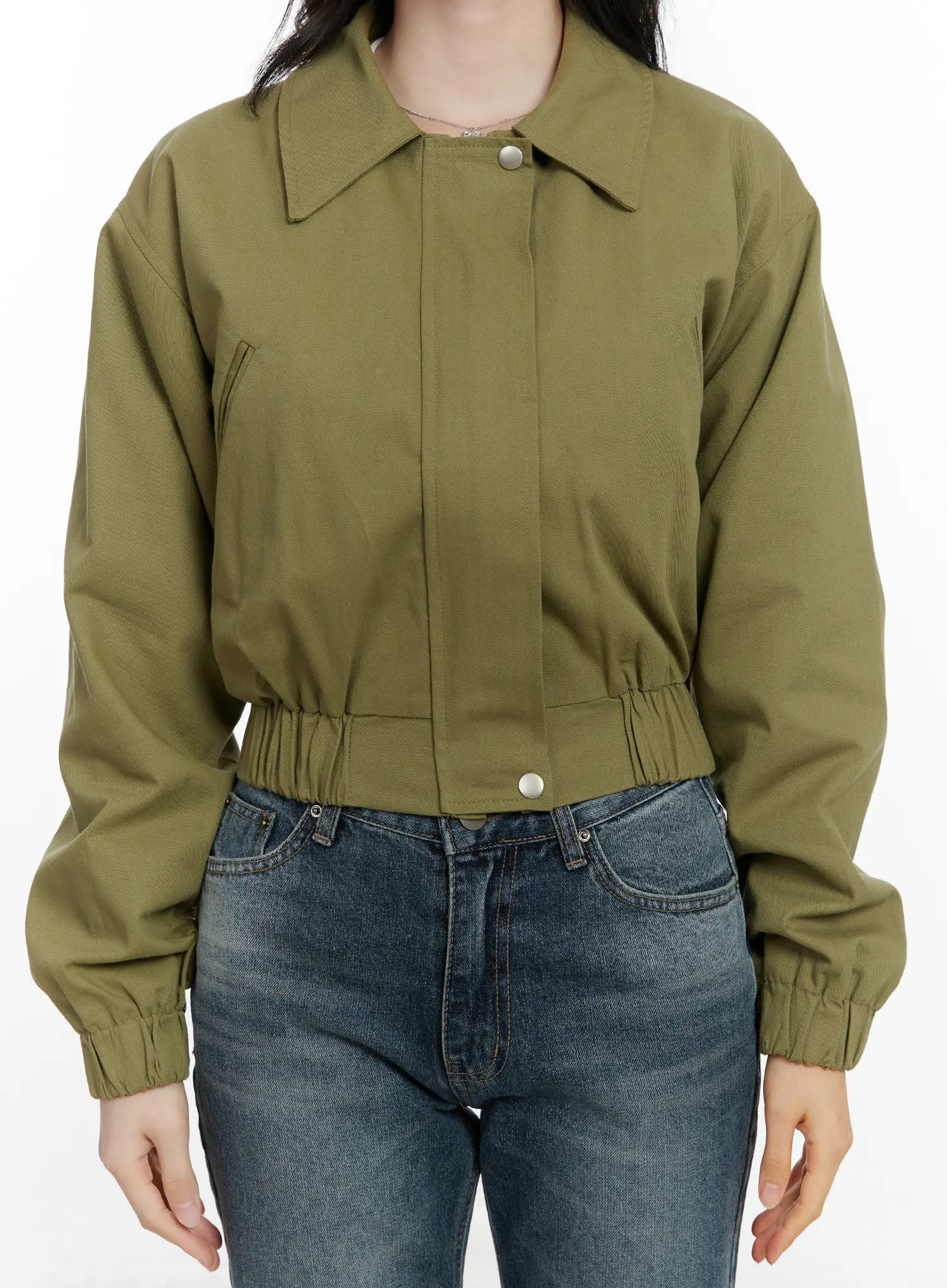 Casual Cropped Utility Jacket F502 - Image 5