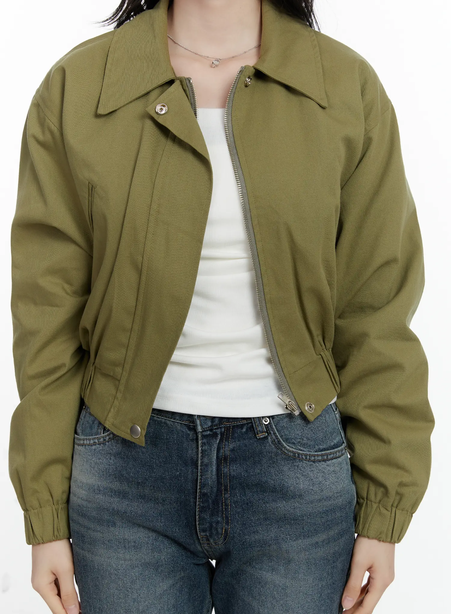 Casual Cropped Utility Jacket F502 - Image 6