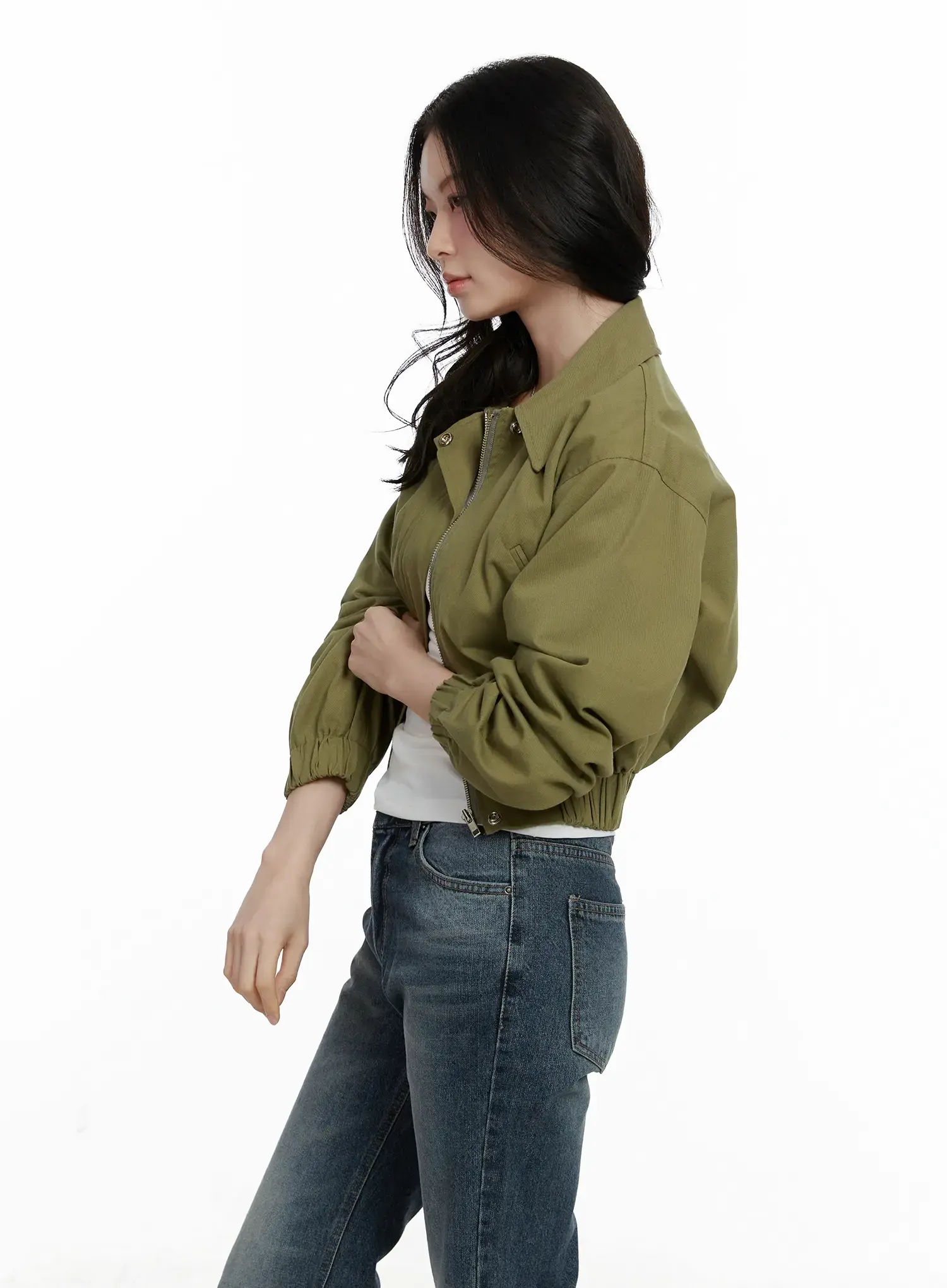 Casual Cropped Utility Jacket F502 - Image 8