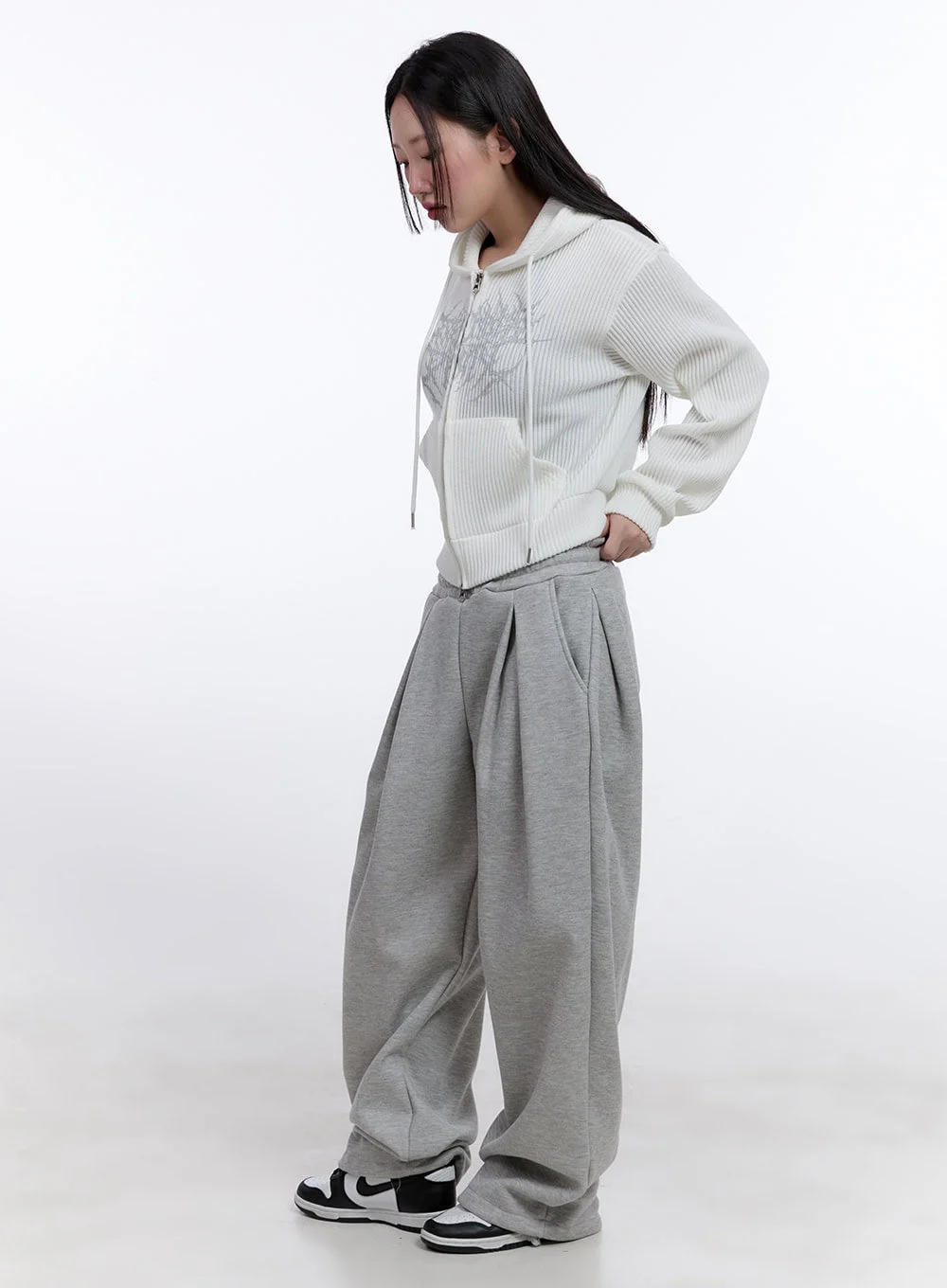 Casual Graphic Zip-Up Hooded Jacket CJ509 - Image 3