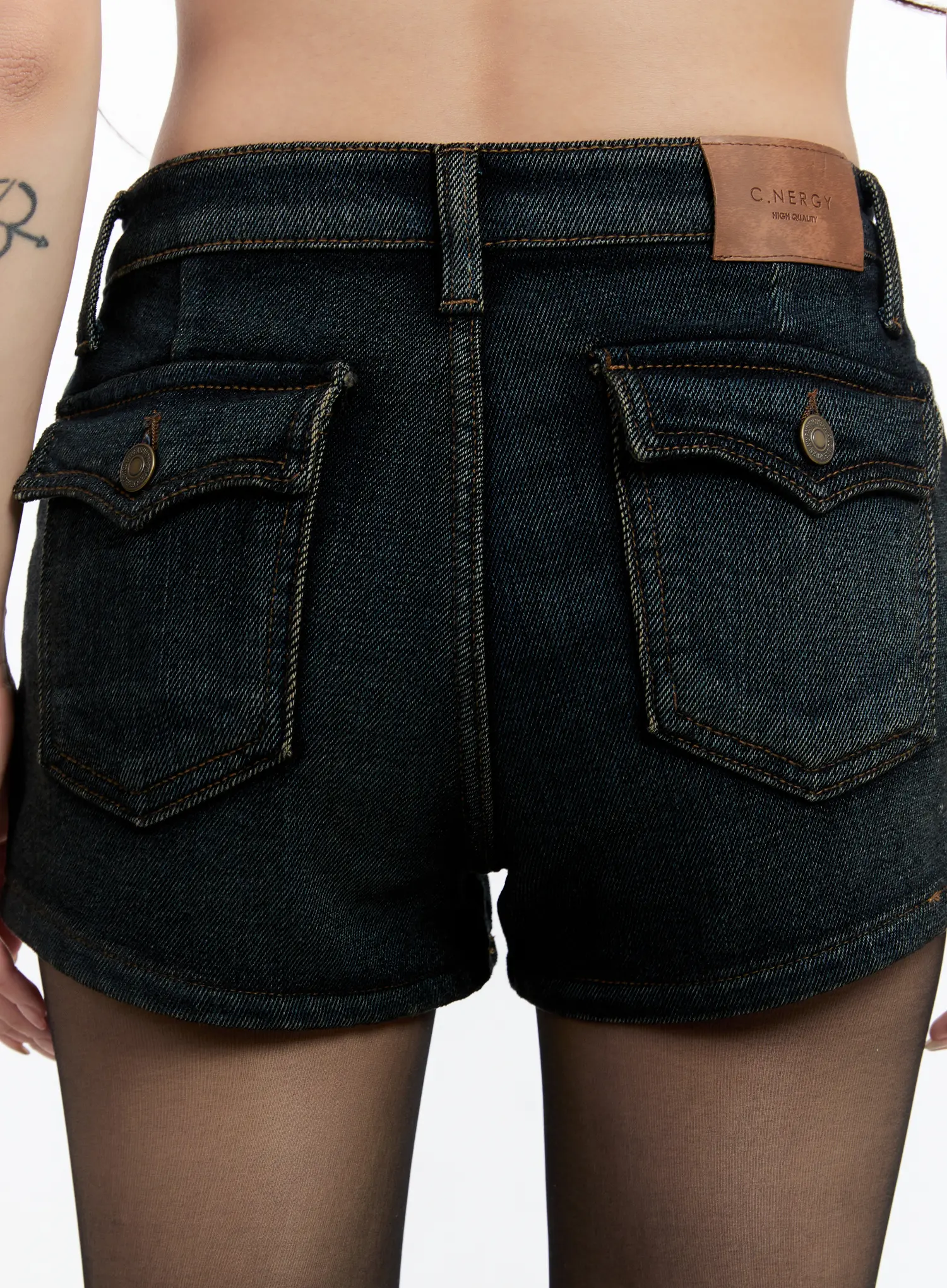 Casual Low Rise Denim Shorts CN524 - Image 7