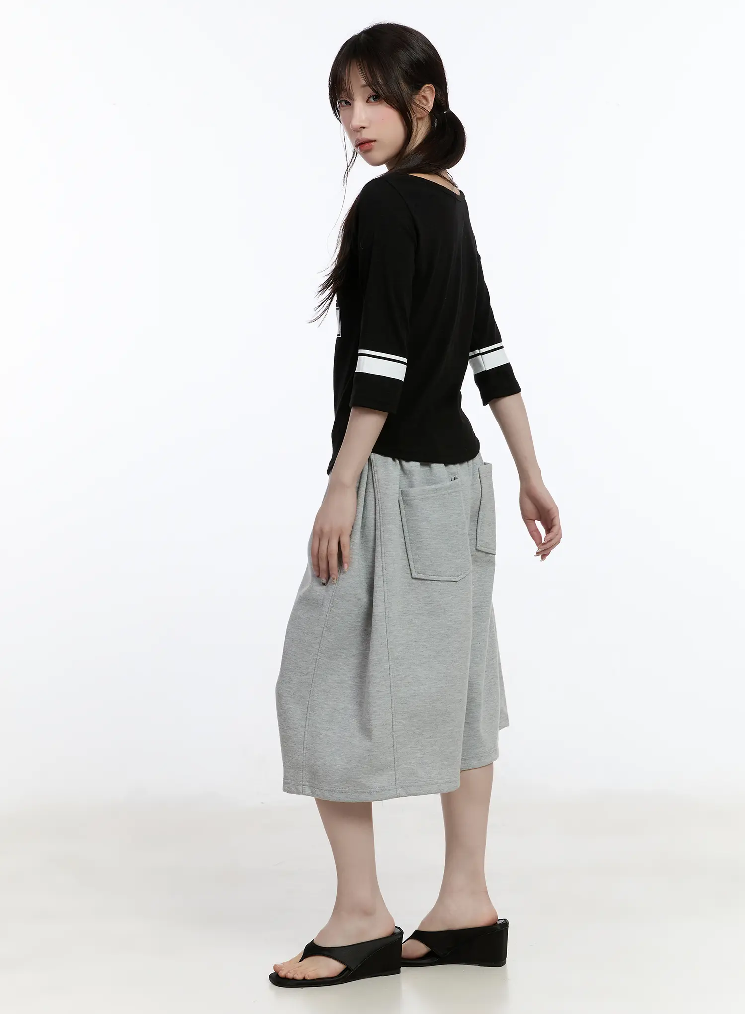 Casual Numeric Print Boatneck Top CA503 - Image 4