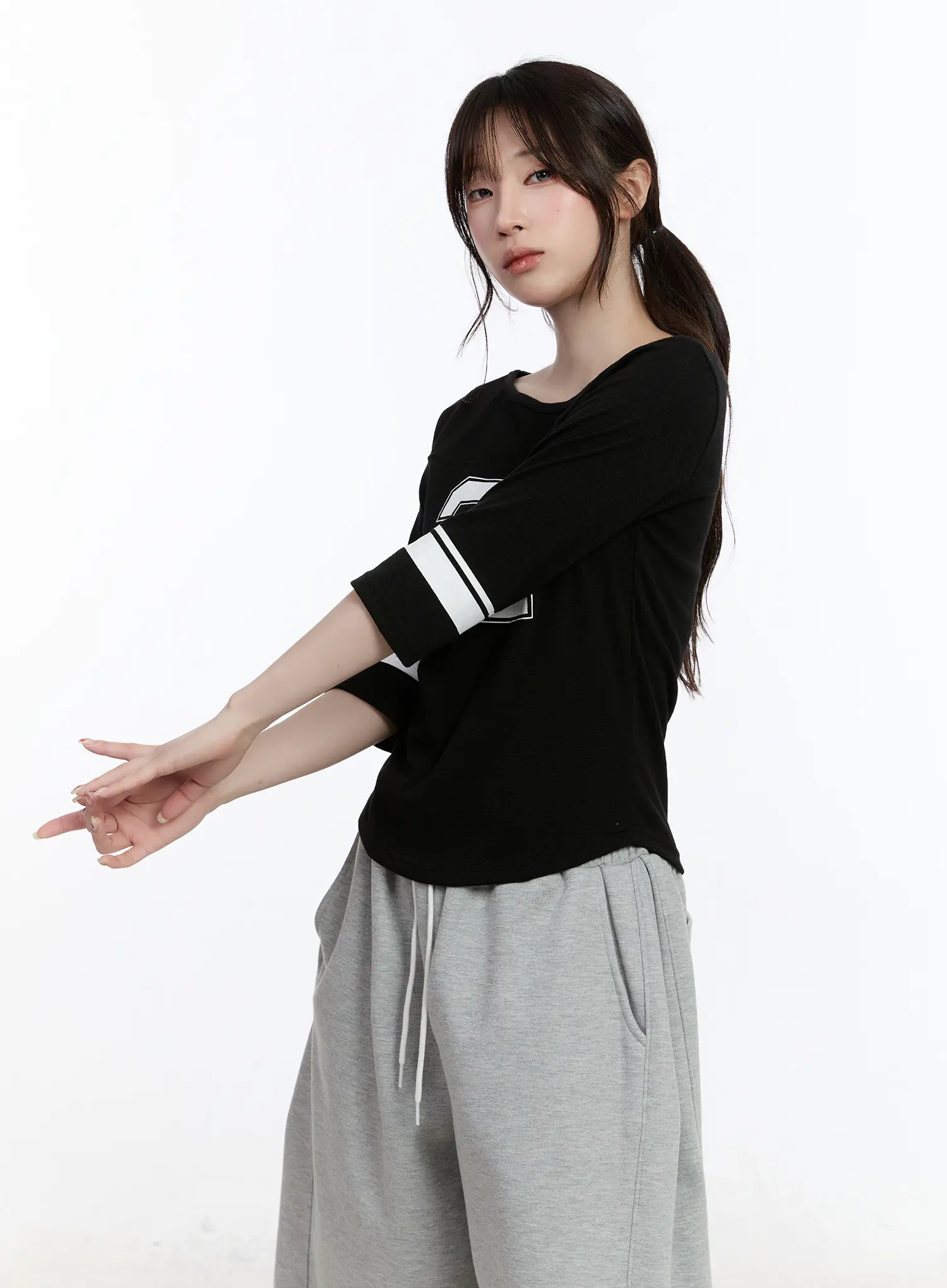 Casual Numeric Print Boatneck Top CA503 - Image 7