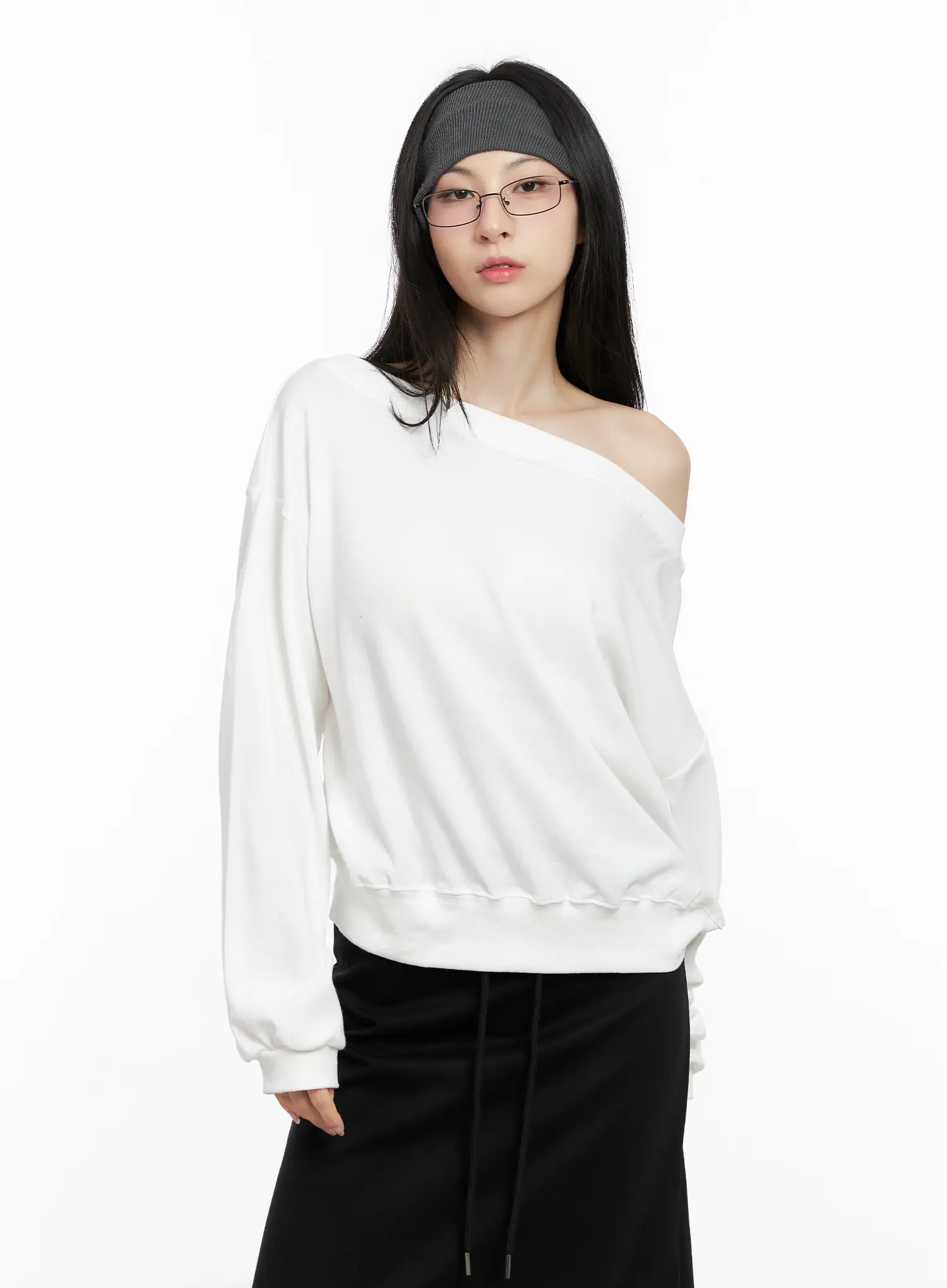 Casual Off-Shoulder Sweatshirt CG522 - Image 2
