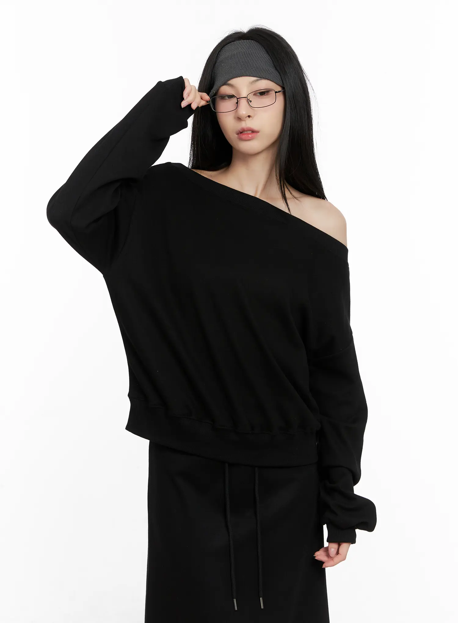 Casual Off-Shoulder Sweatshirt CG522 - Image 9
