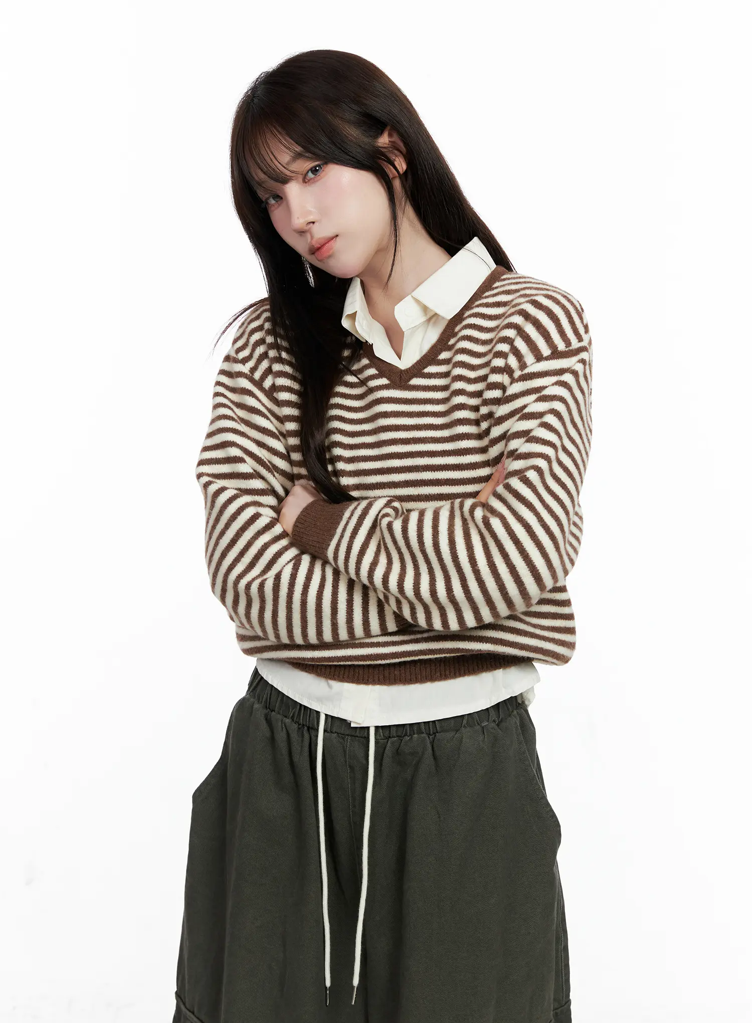 Casual Plaid Long Sleeve Top CO520 - Image 2