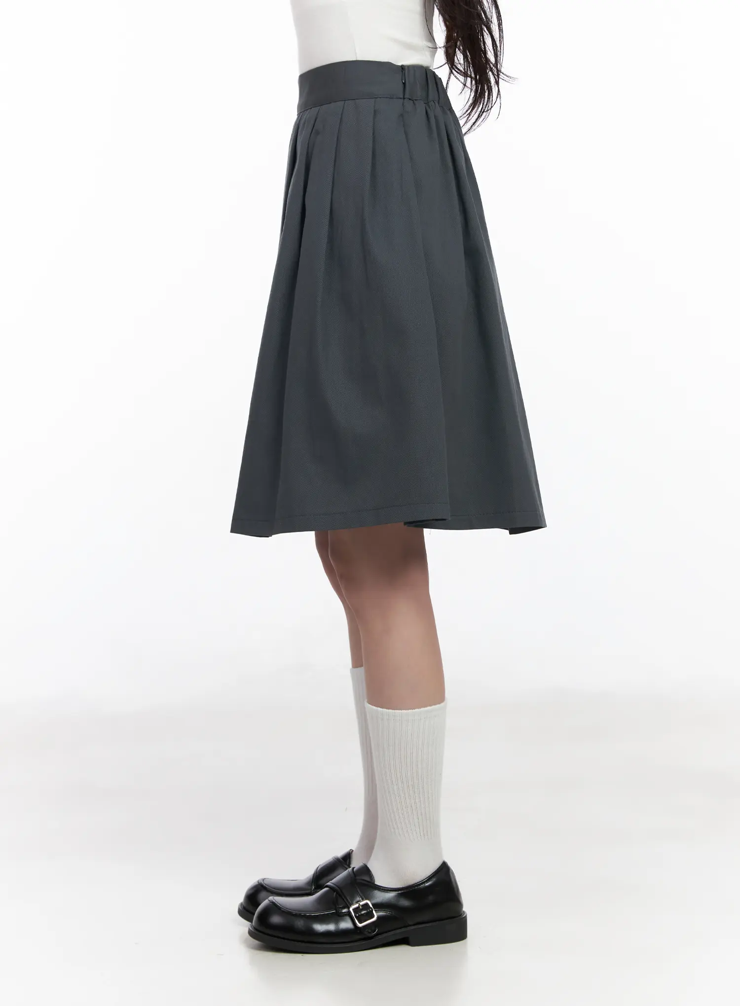 Casual Pleated Midi Skirt CM531 - Image 3