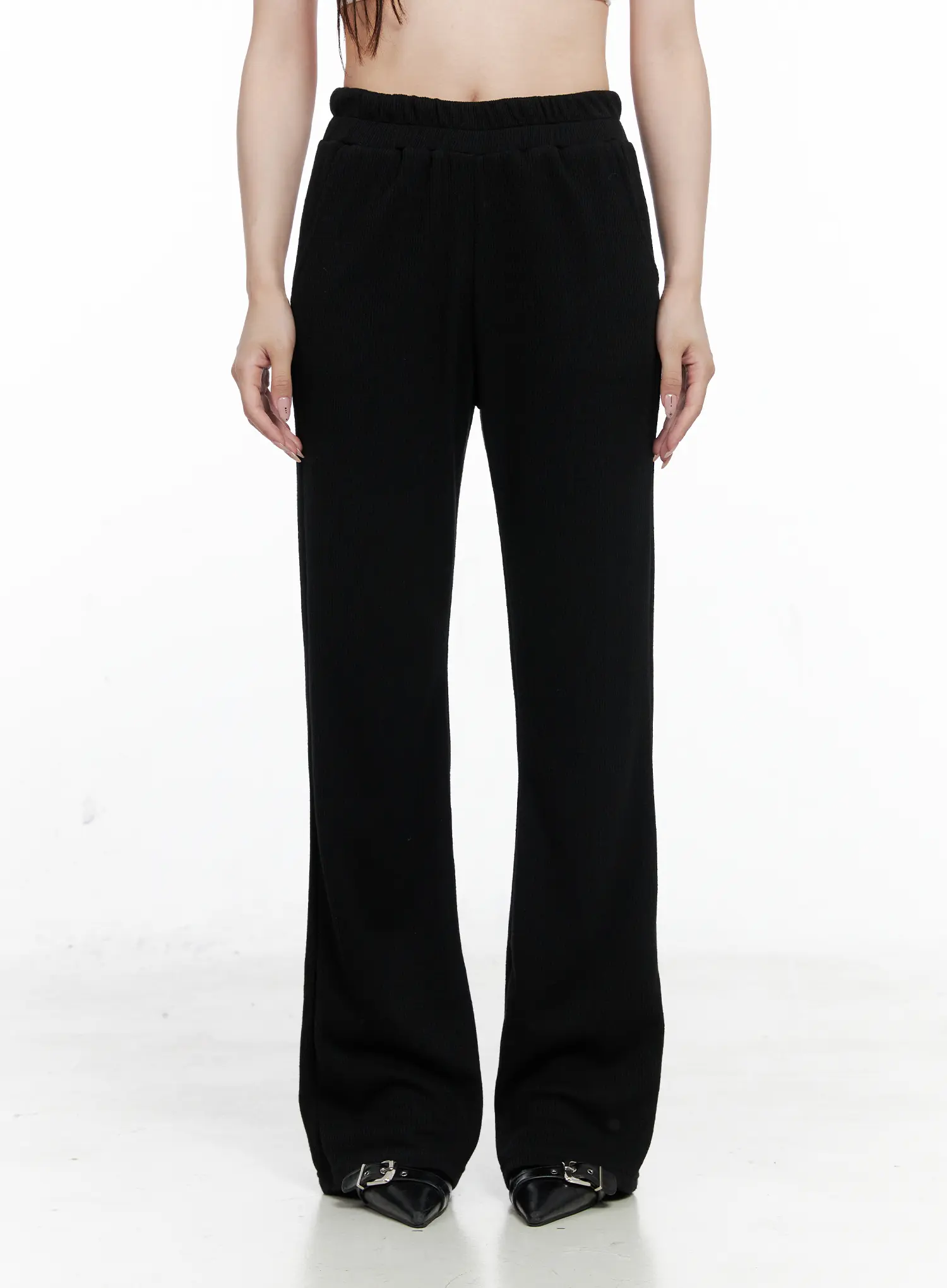 Casual Ribbed Bootcut Pants CO521 - Image 2