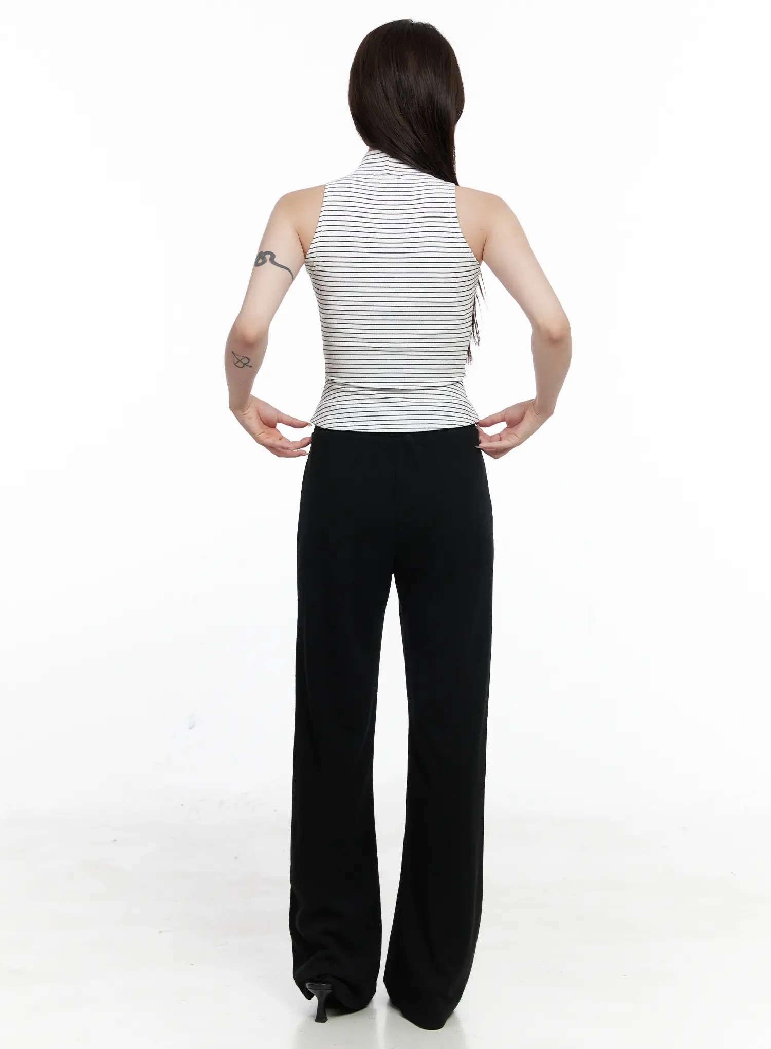 Casual Ribbed Bootcut Pants CO521 - Image 4