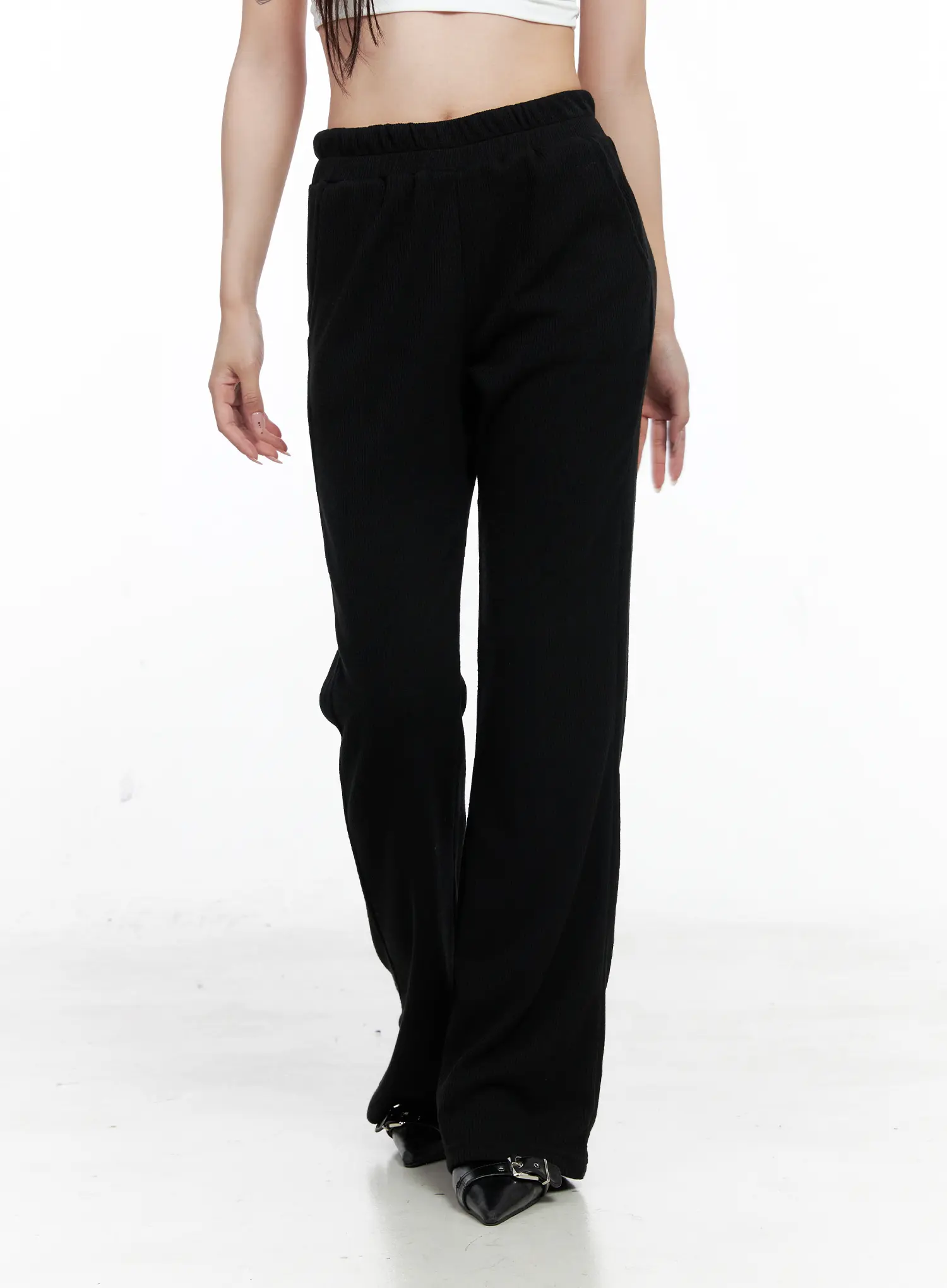 Casual Ribbed Bootcut Pants CO521 - Image 9
