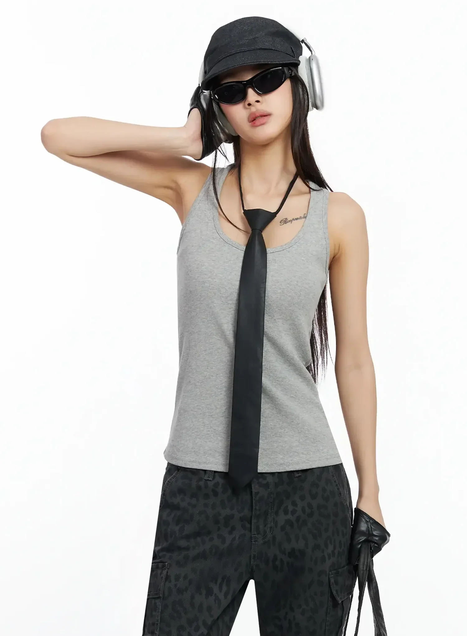 Casual Round Neck Tank Top IA508