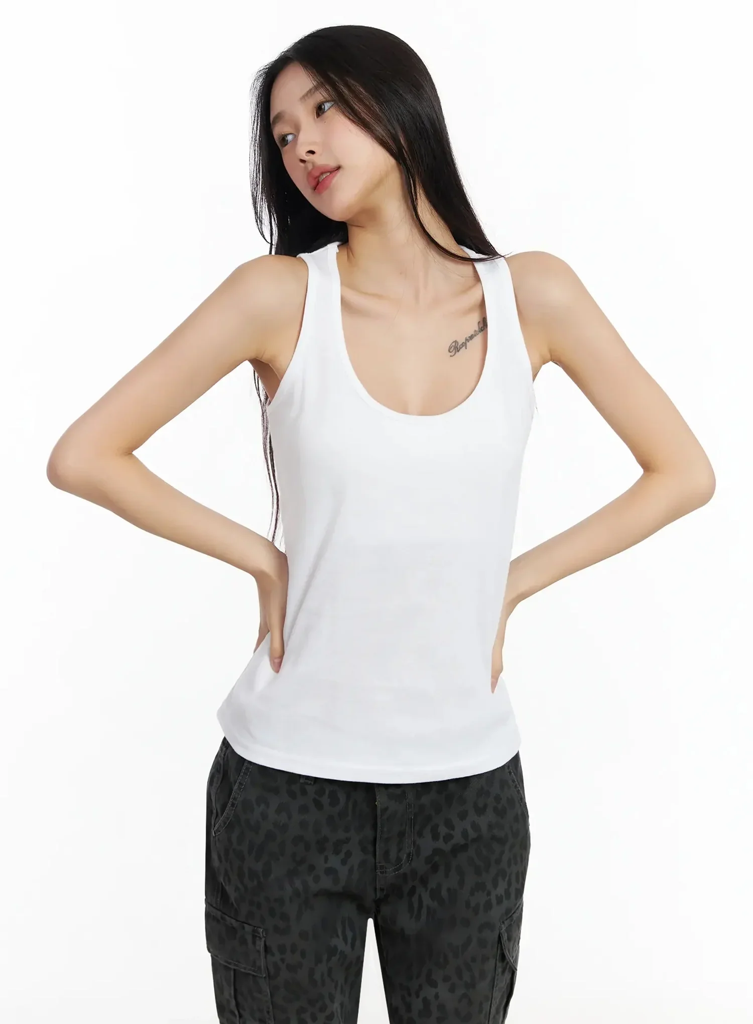 Casual Round Neck Tank Top IA508 - Image 2