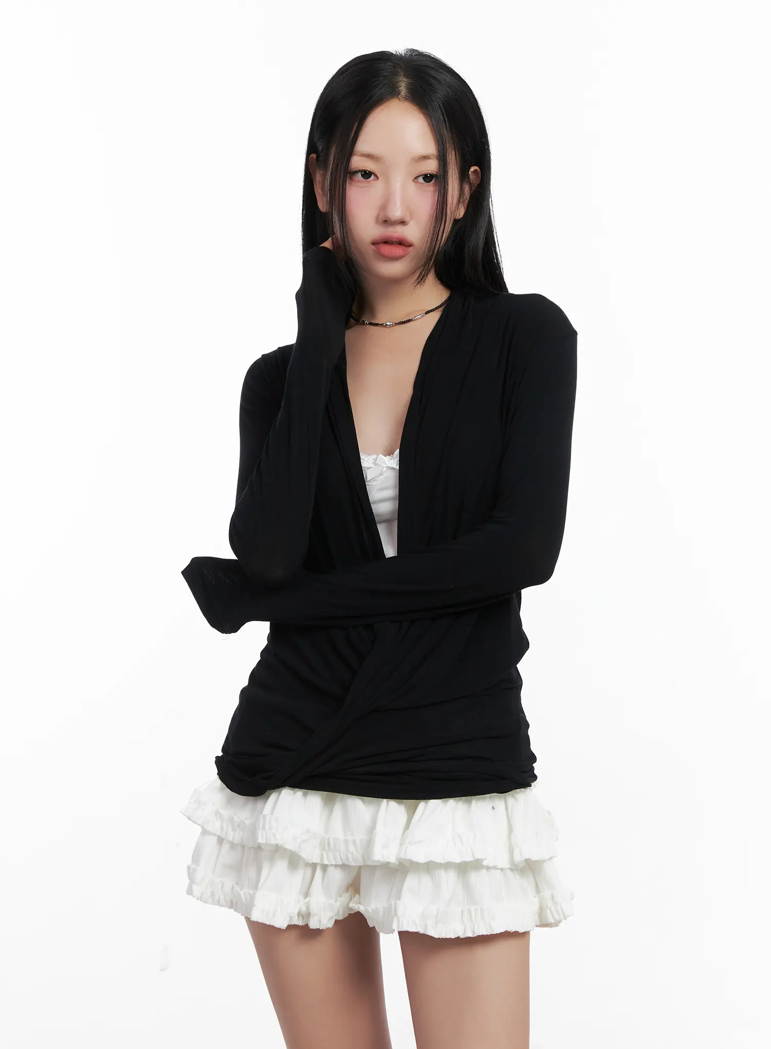 Casual V-Neck Long Sleeve Top CN528 - Image 10