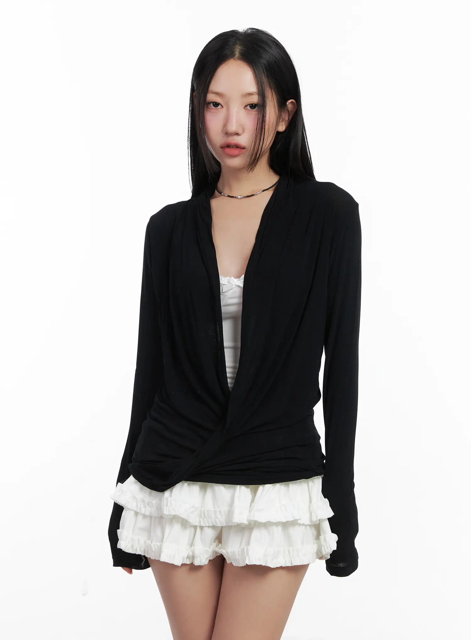 Casual V-Neck Long Sleeve Top CN528 - Image 5
