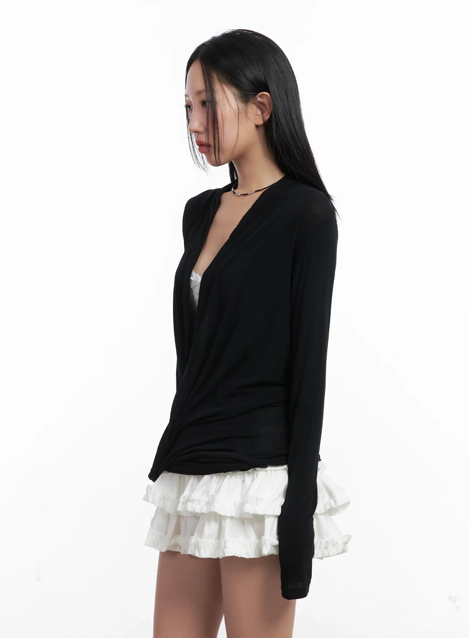 Casual V-Neck Long Sleeve Top CN528 - Image 6
