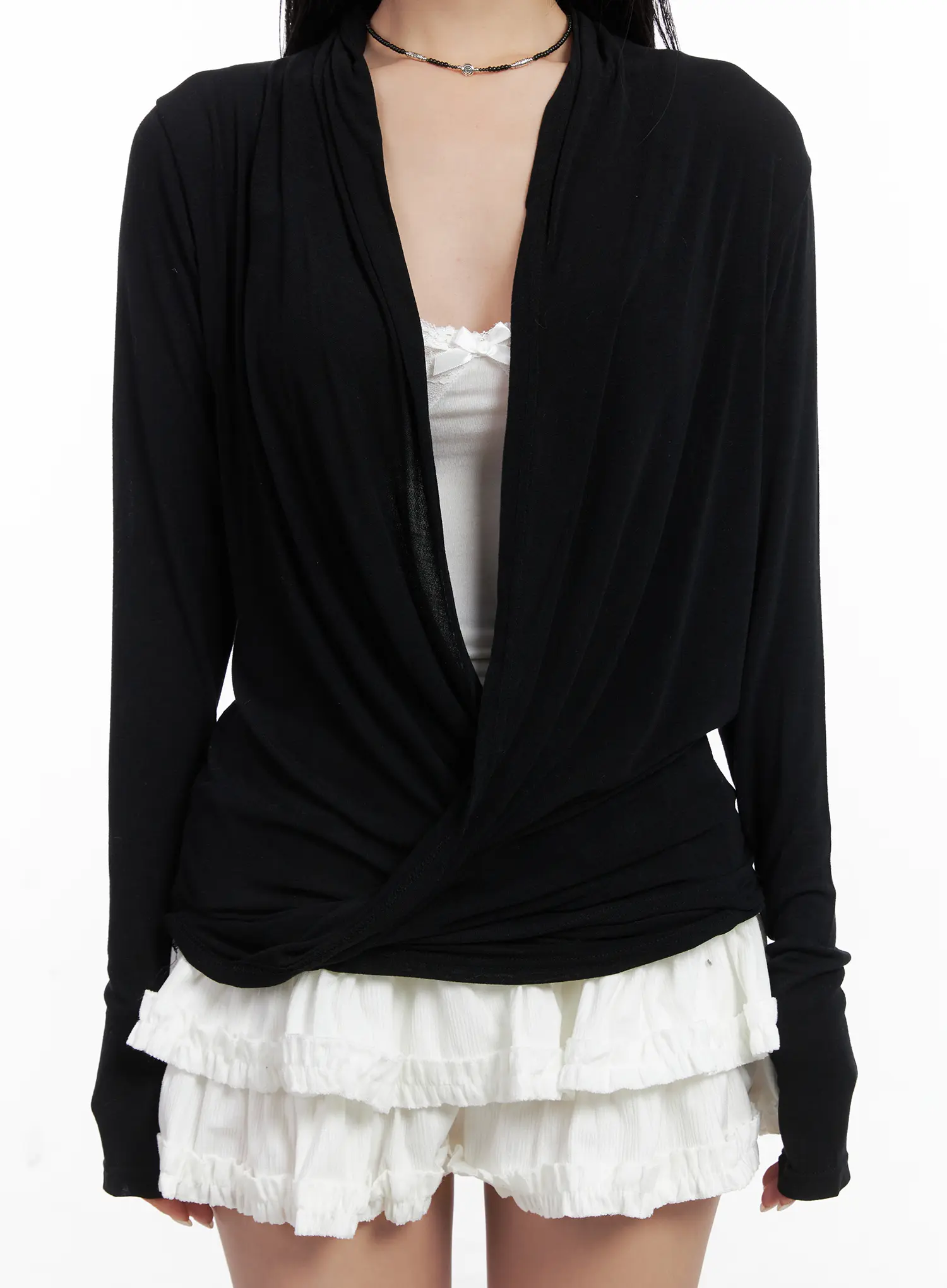 Casual V-Neck Long Sleeve Top CN528 - Image 8