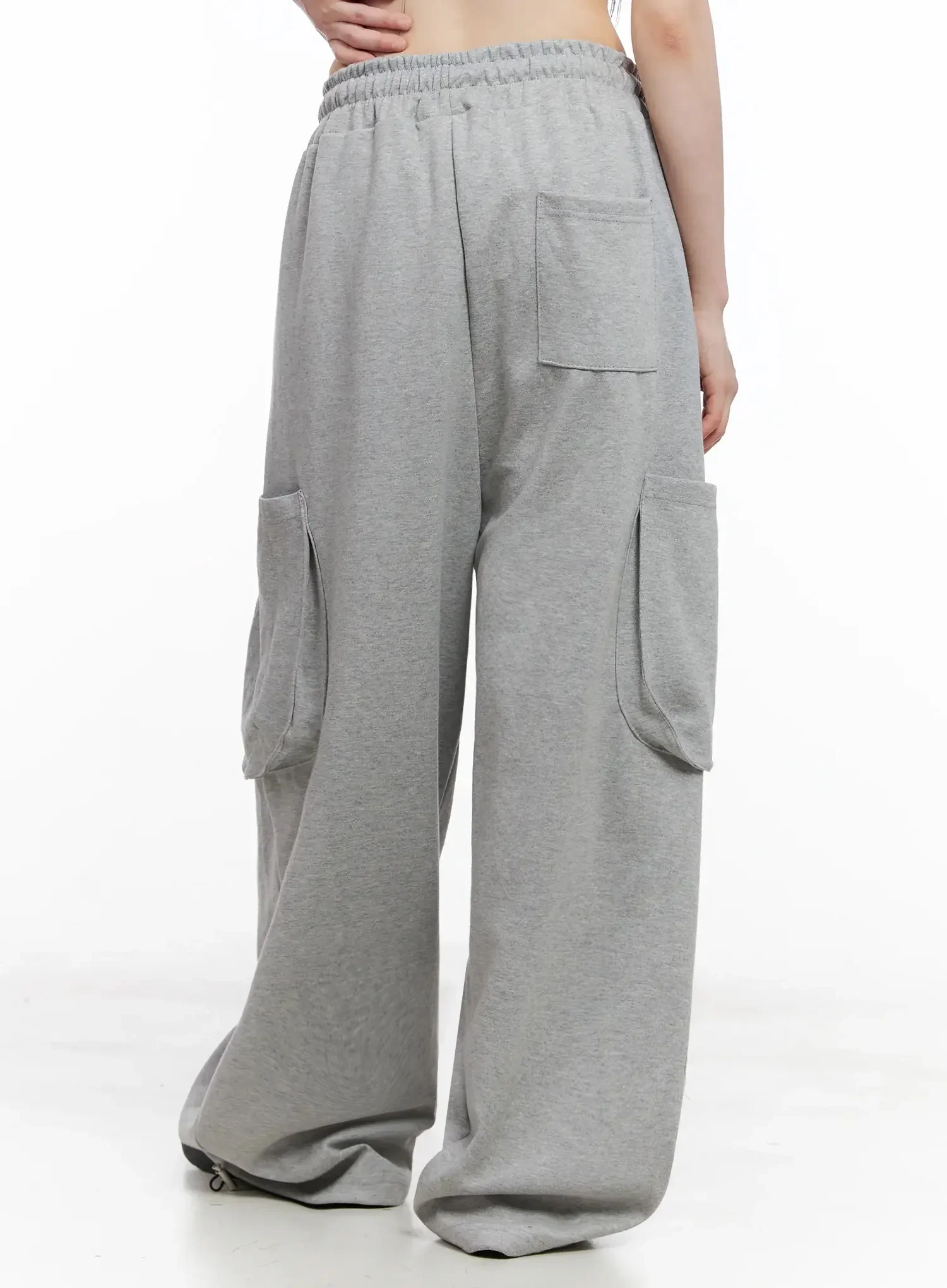 Casual Wide-Leg Cargo Sweatpants IL531 - Image 15