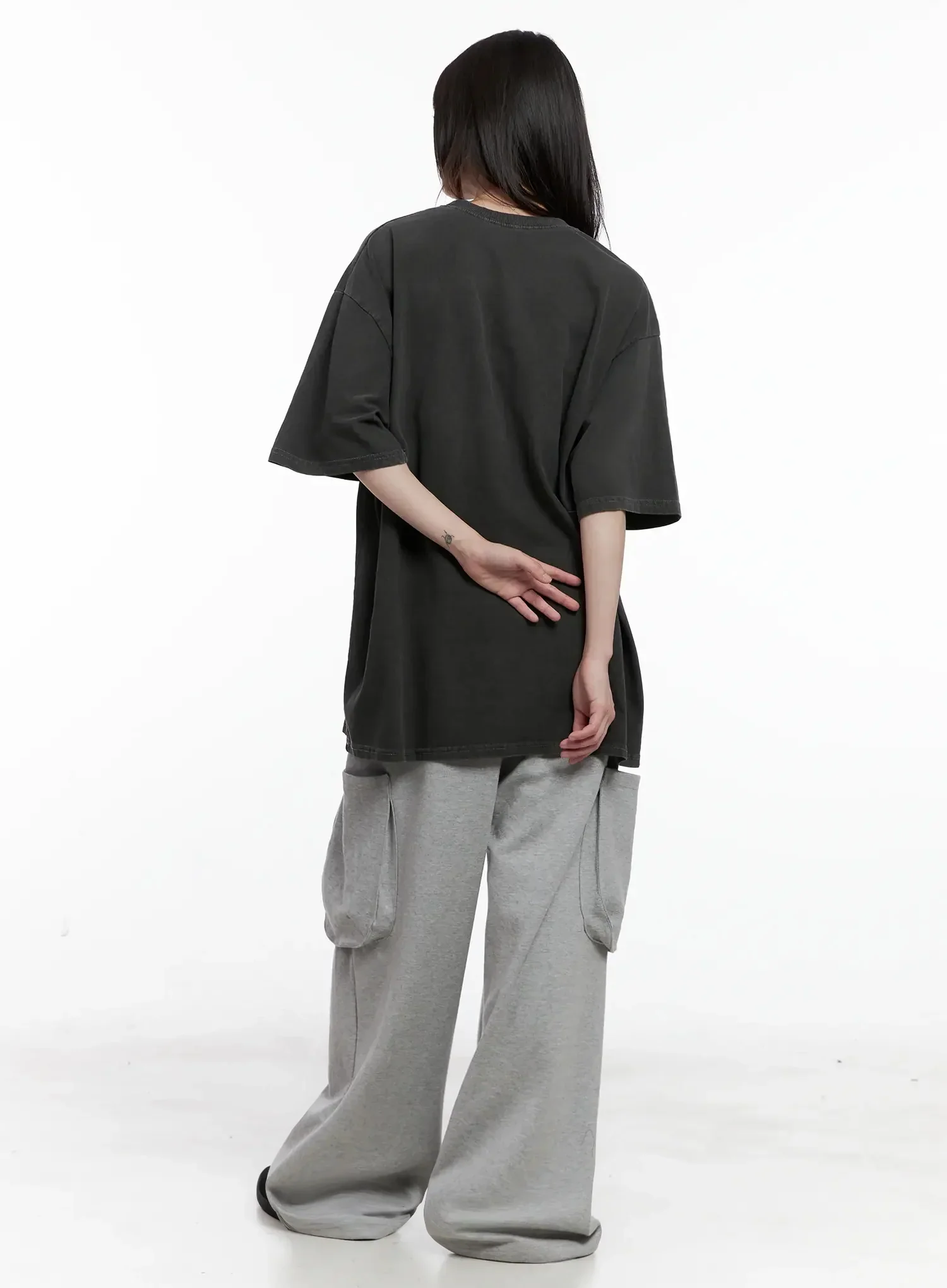 Casual Wide-Leg Cargo Sweatpants IL531 - Image 16