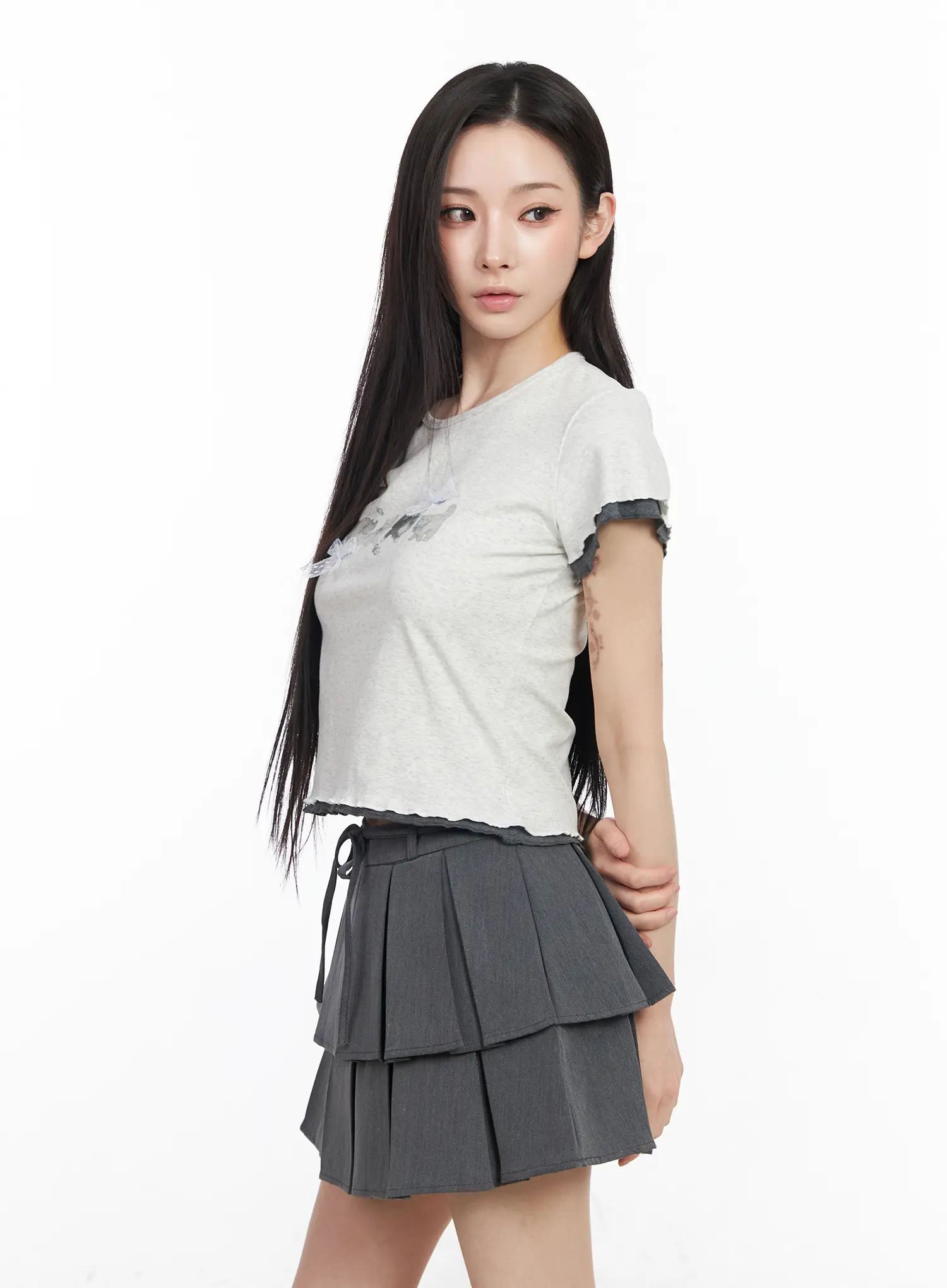 Cats and Bows Crop Baby Tee CM518 - Image 6