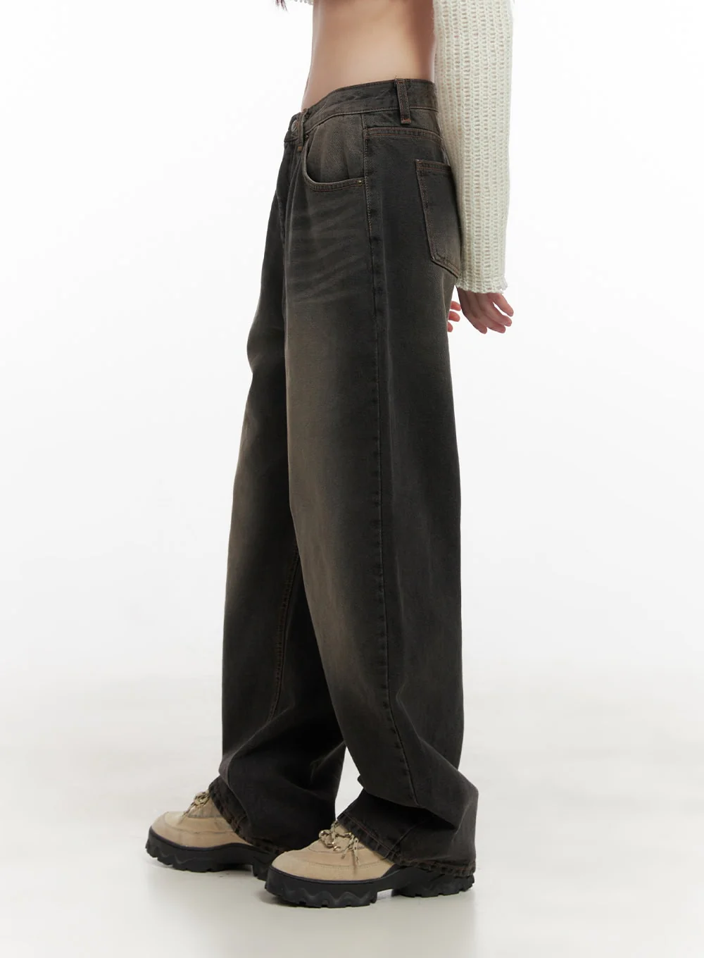 Celina Washed Baggy Wide-Leg Jeans CD426 - Image 7