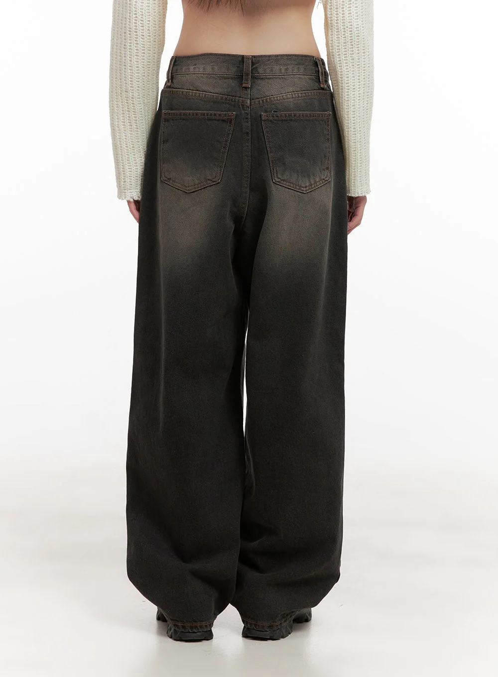 Celina Washed Baggy Wide-Leg Jeans CD426 - Image 8