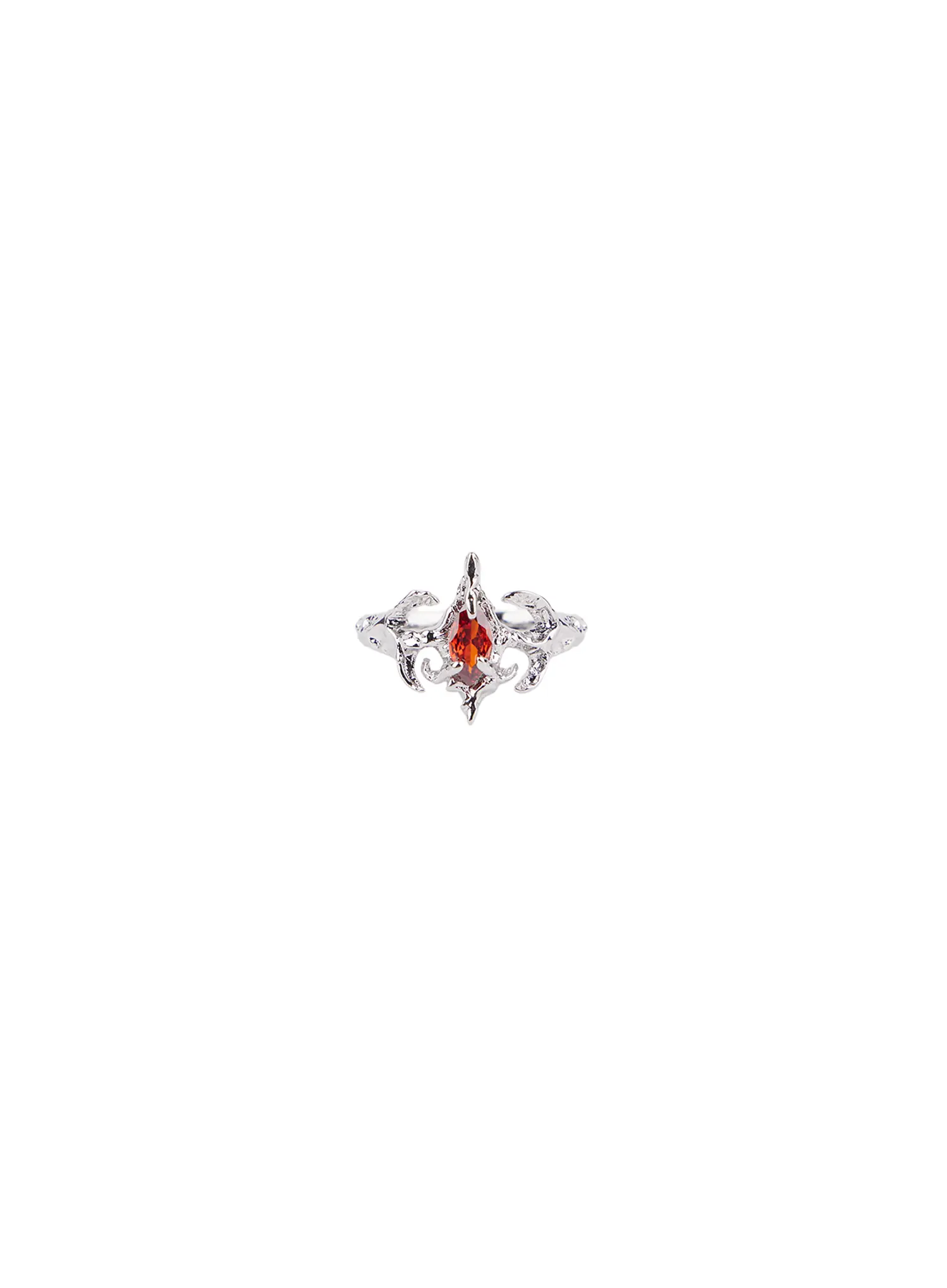 Centered Red Cubic Ring CF525 - Image 5
