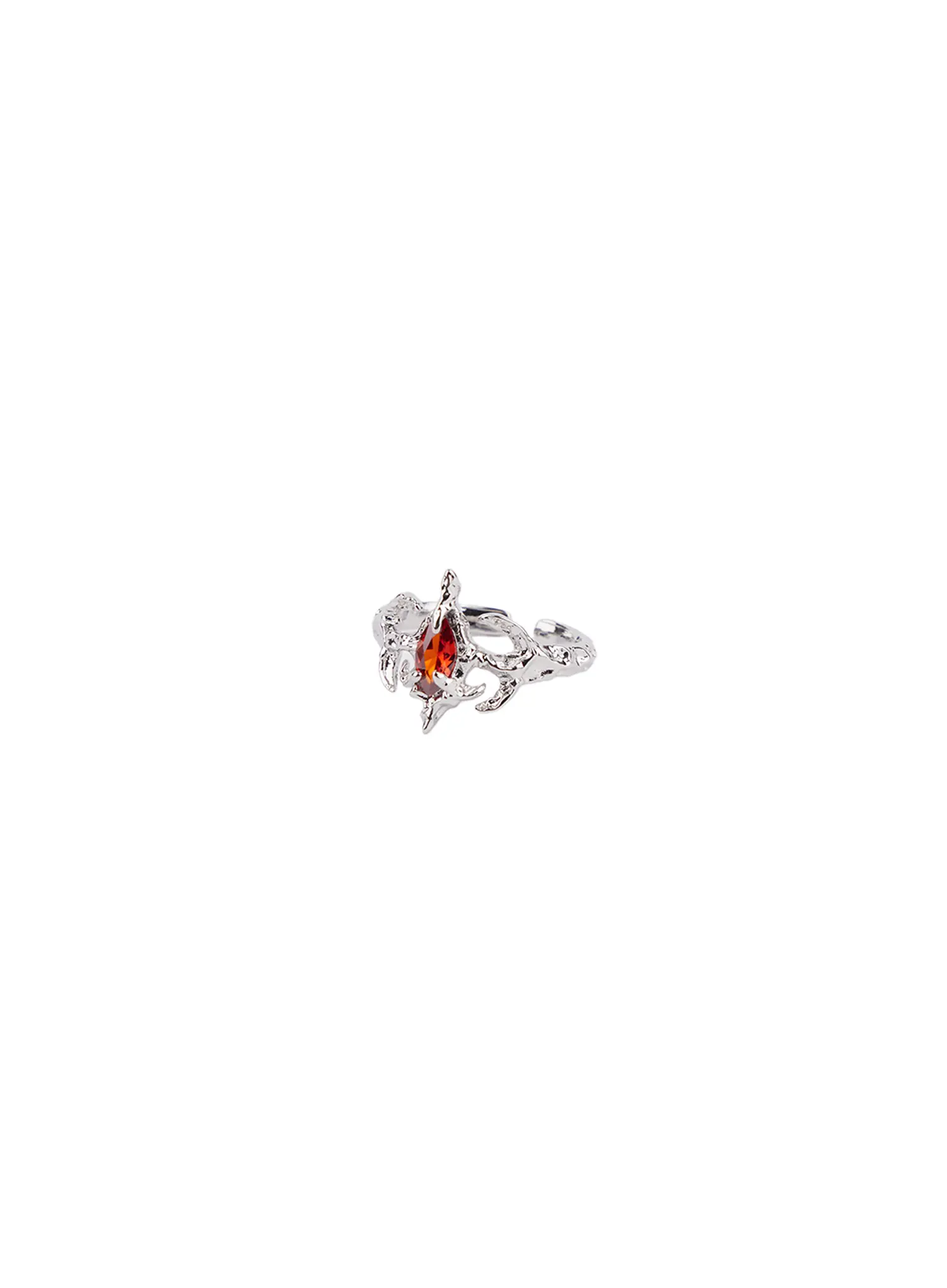 Centered Red Cubic Ring CF525 - Image 7