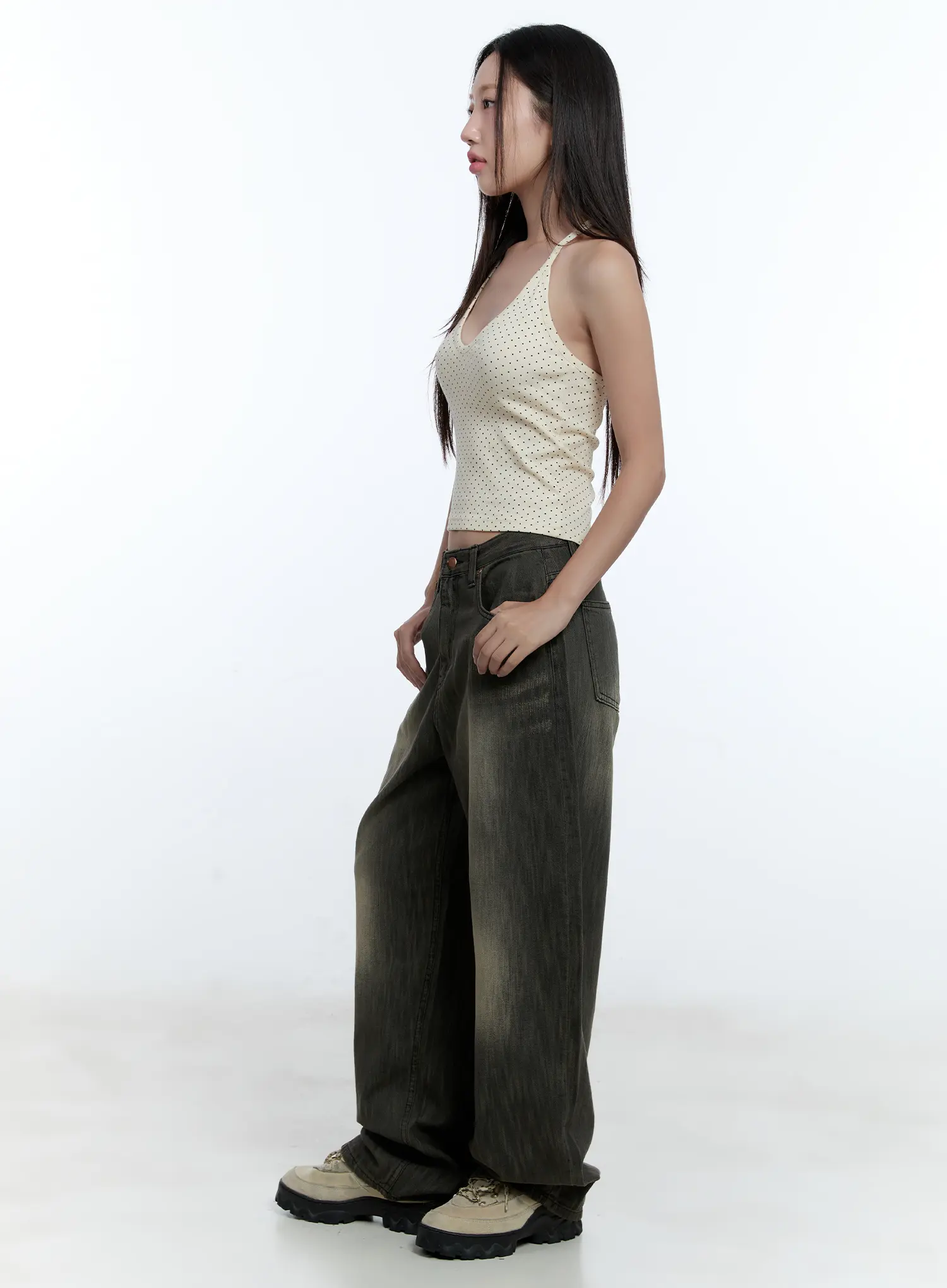 Chaeeun Washed Wide-Leg Jeans CU527 - Image 3
