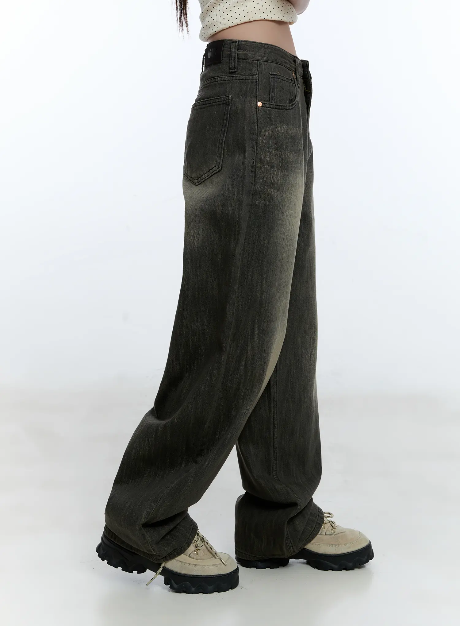 Chaeeun Washed Wide-Leg Jeans CU527 - Image 5