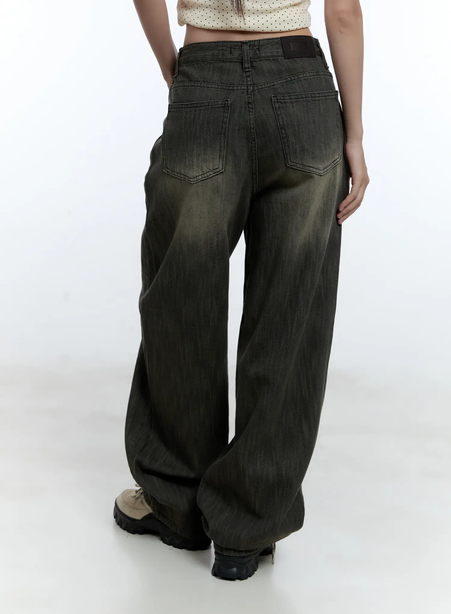 Chaeeun Washed Wide-Leg Jeans CU527 - Image 7