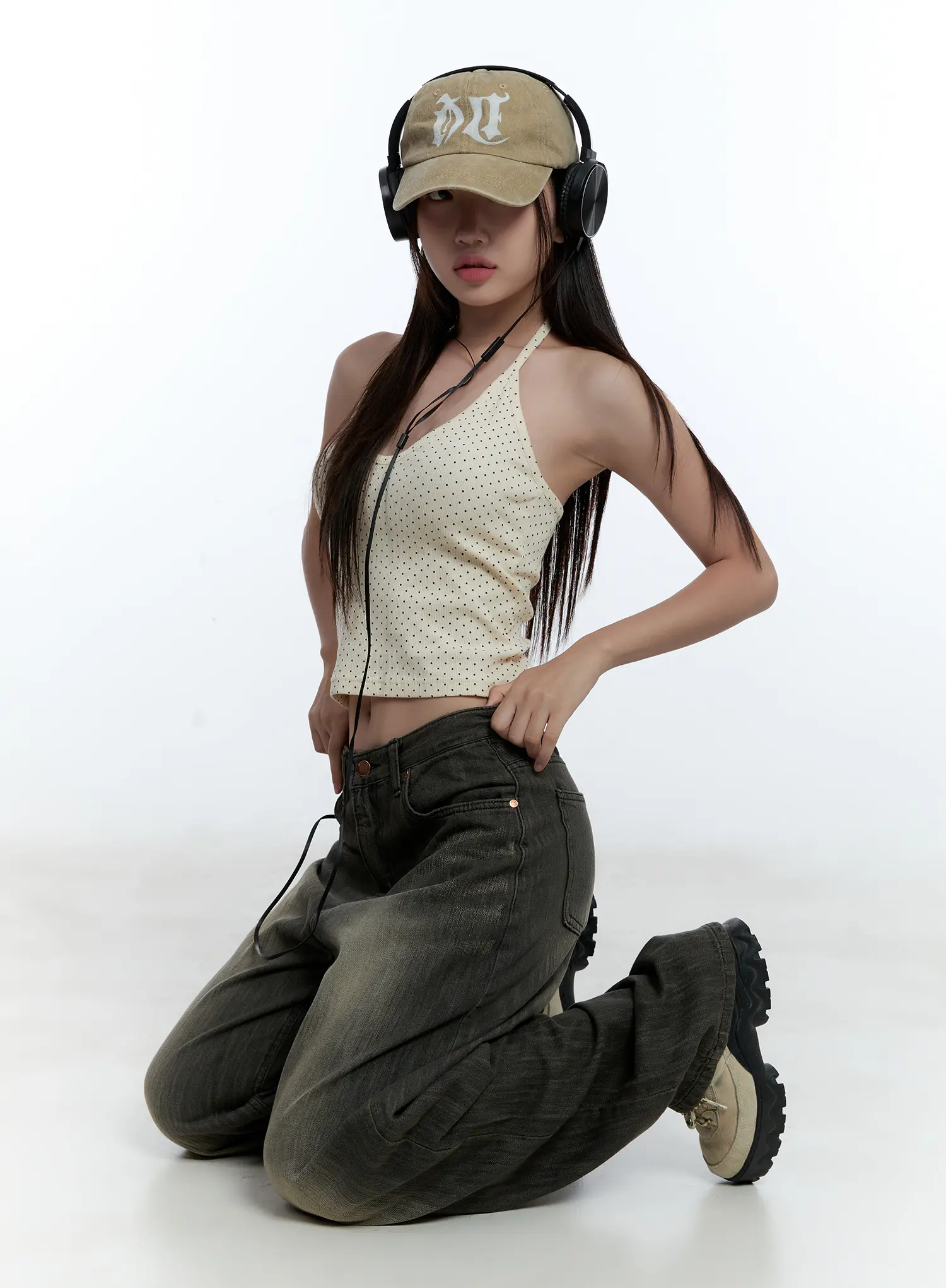 Chaeeun Washed Wide-Leg Jeans CU527 - Image 8