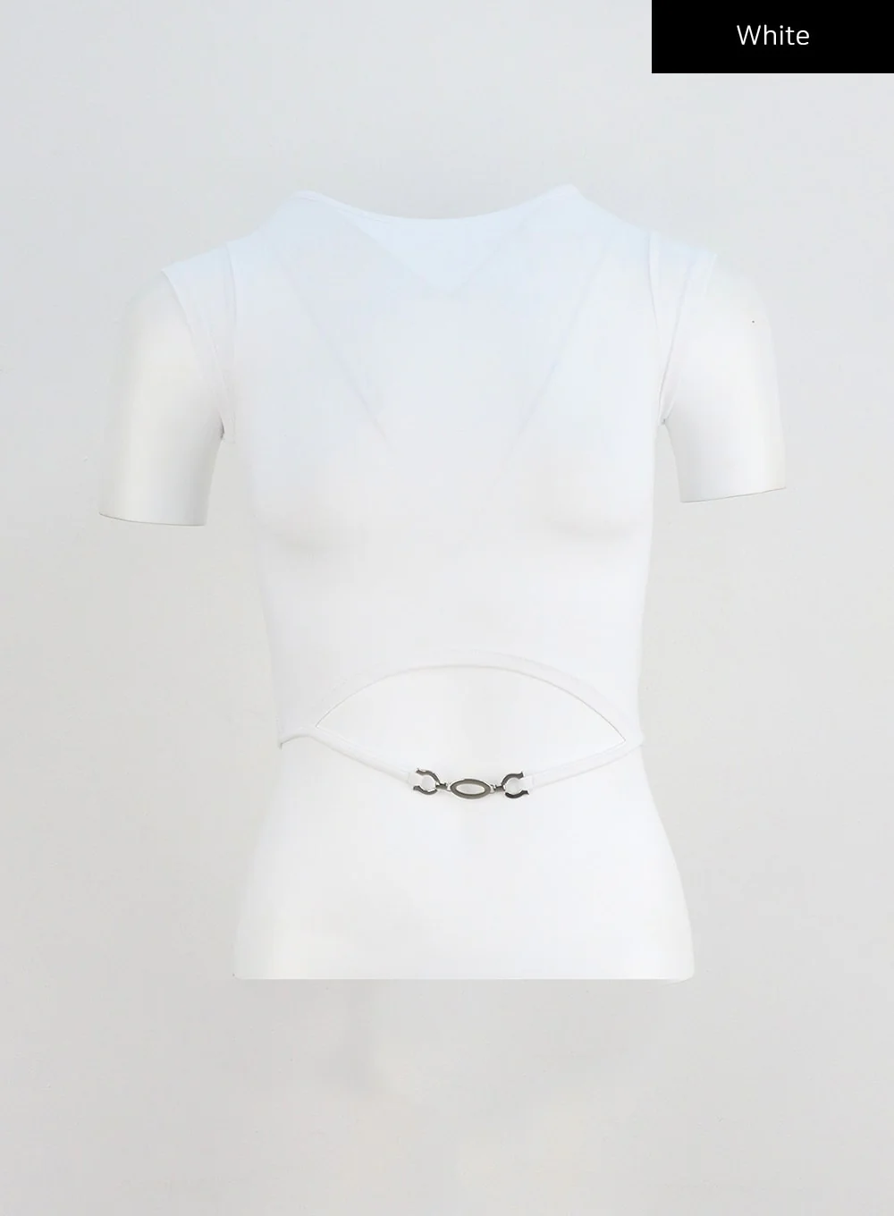 Chain Detail Cropped Top CY330 - Image 17