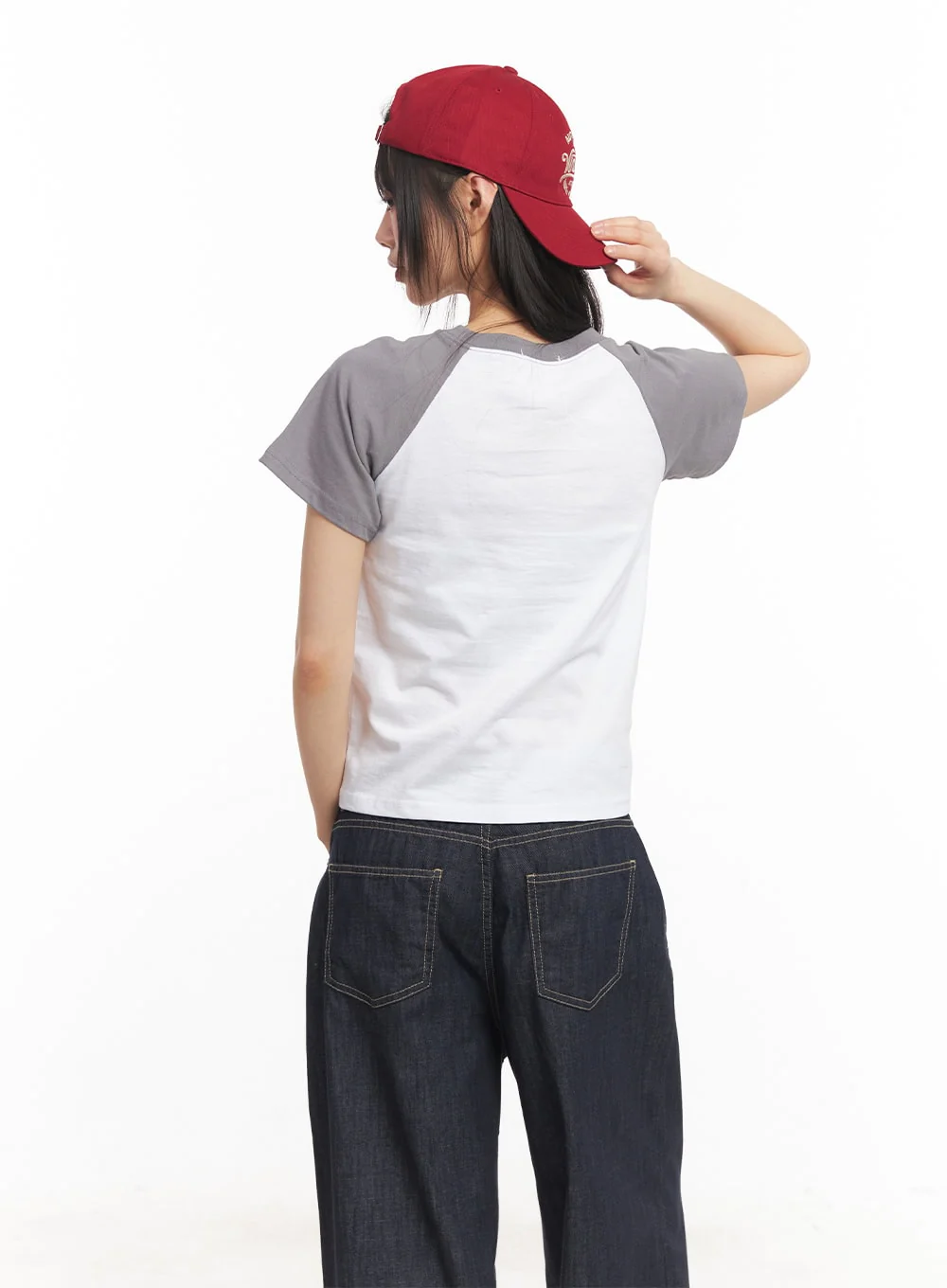 Check Embroidered Crop Top CA522 - Image 4