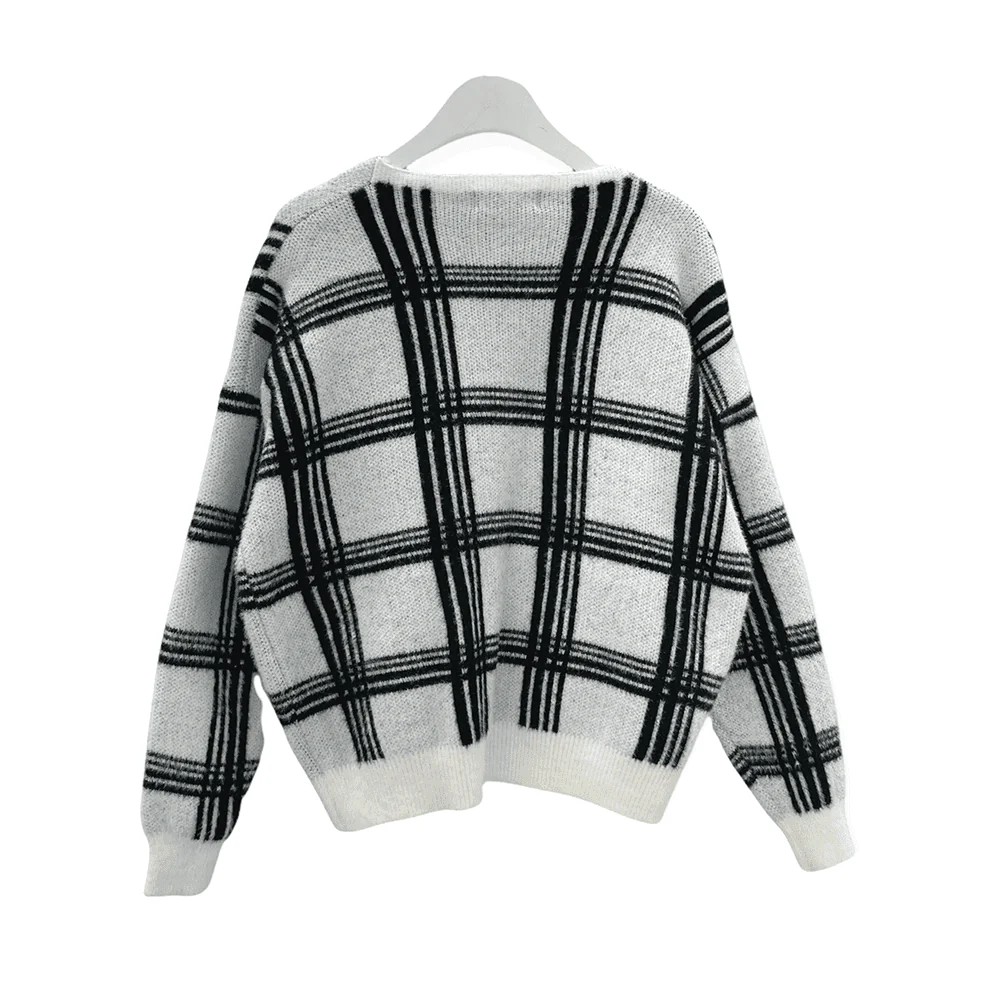 Check Pattern Cardigan J15 - Image 14