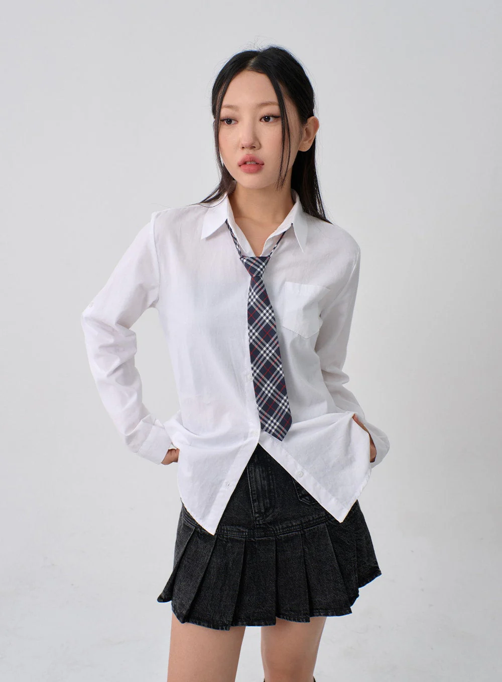 Check Pattern Necktie CN10 - Image 5