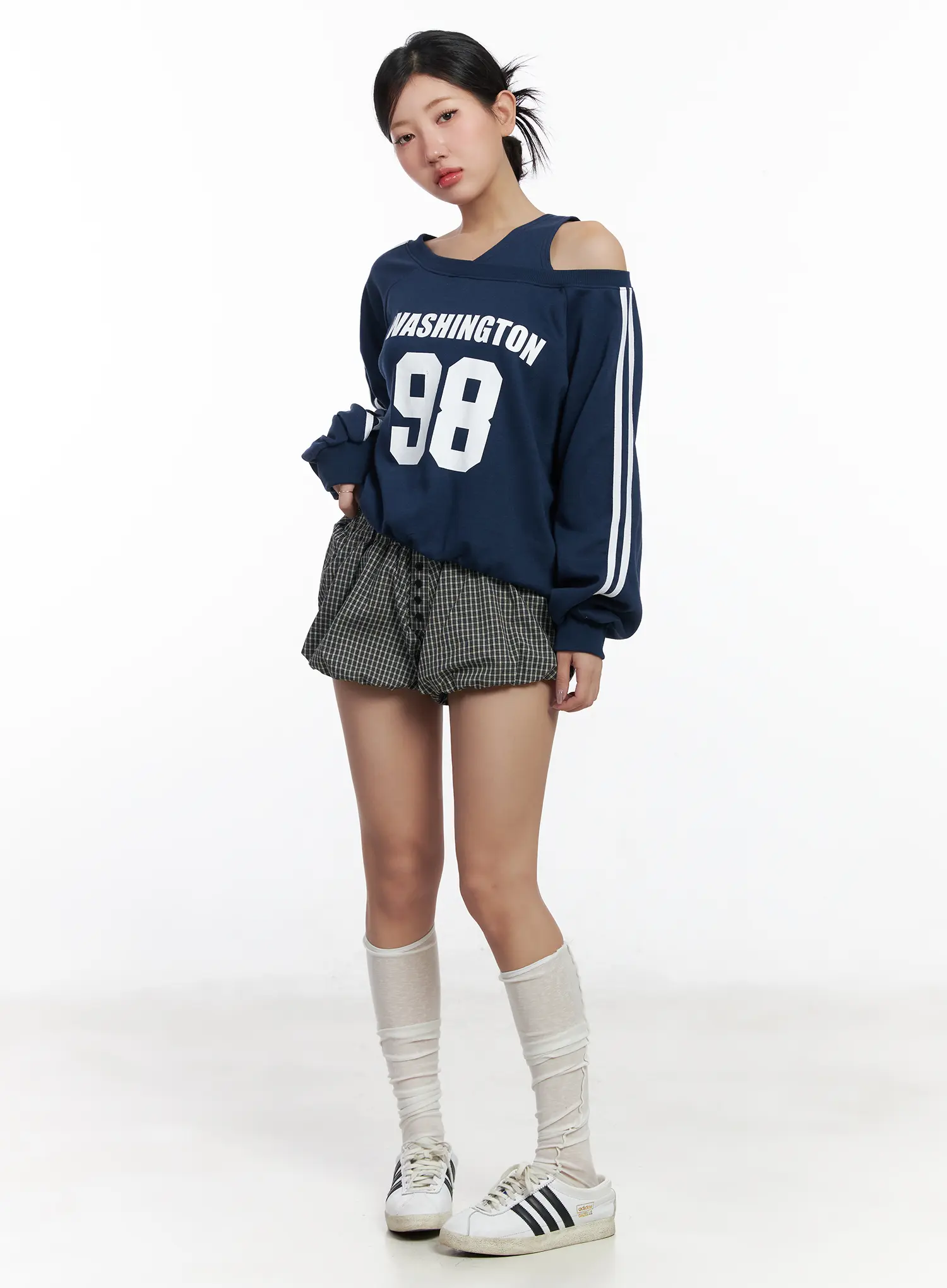 Checkered Balloon Shorts CF503 - Image 5