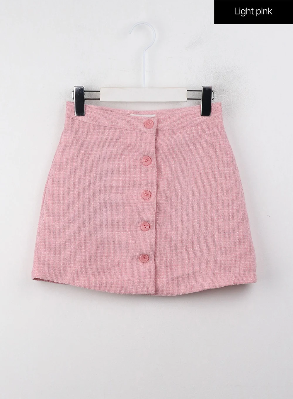Checkered Buttoned Mini Skirt CJ408 - Image 11