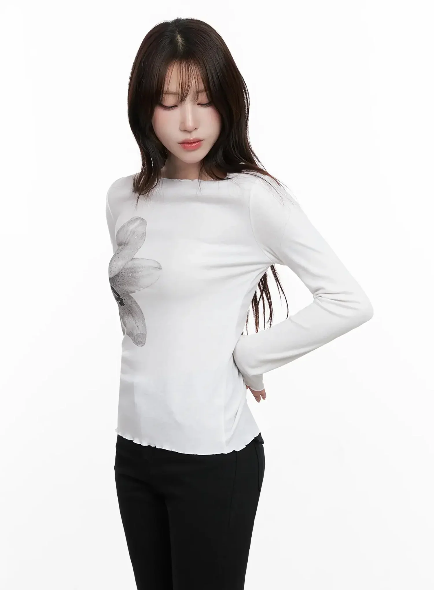 Chic Botanical Print Shirt IN514 - Image 7