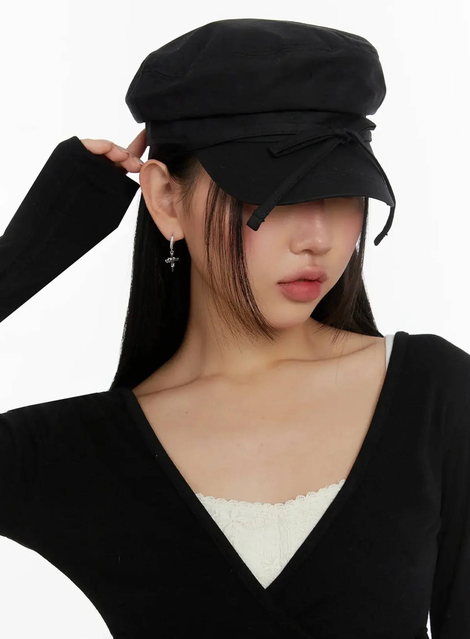 Chic Bow Detail Cap ID525