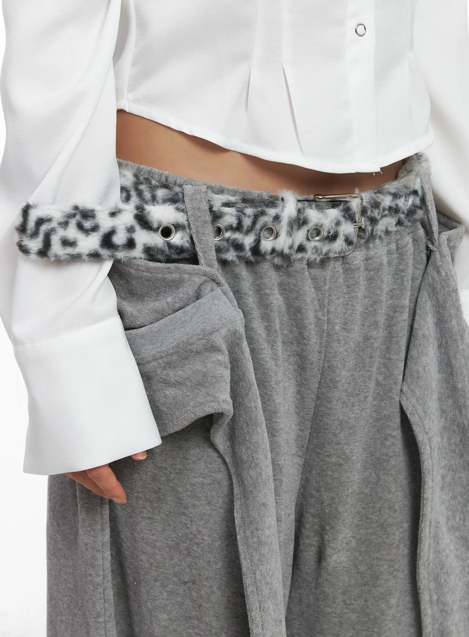 Chic Fauc Fur Belt CJ513 - Image 6