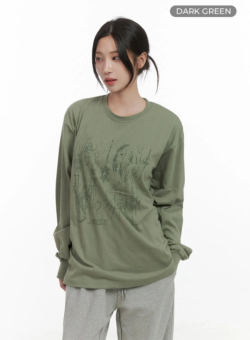 Chic Graphic Print Cotton Long Sleeve Tee CO402 - Image 10