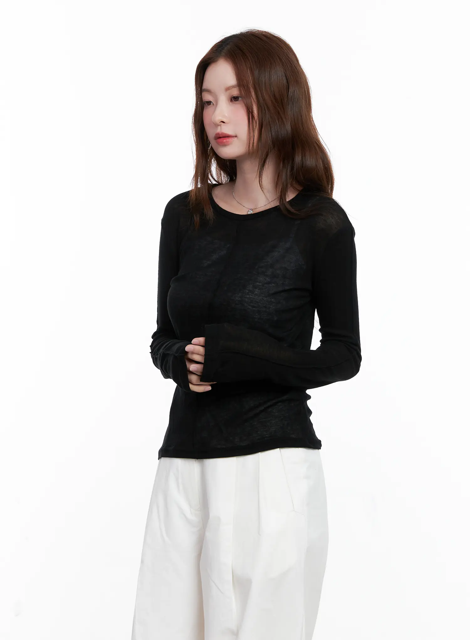 Chic Mesh Long Sleeve Top CG520 - Image 8