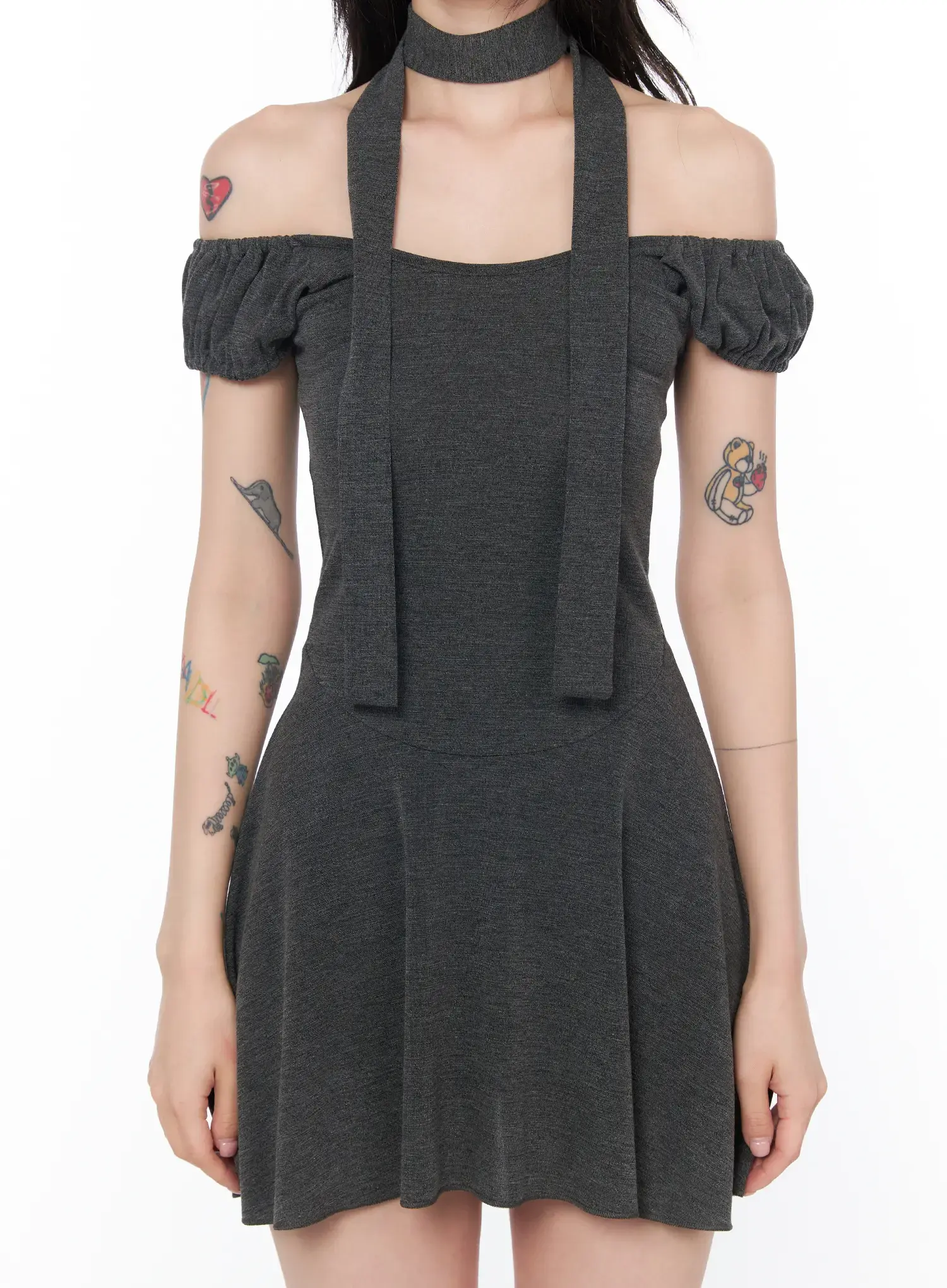 Chic Off-Shoulder Mini Dress CA524 - Image 8