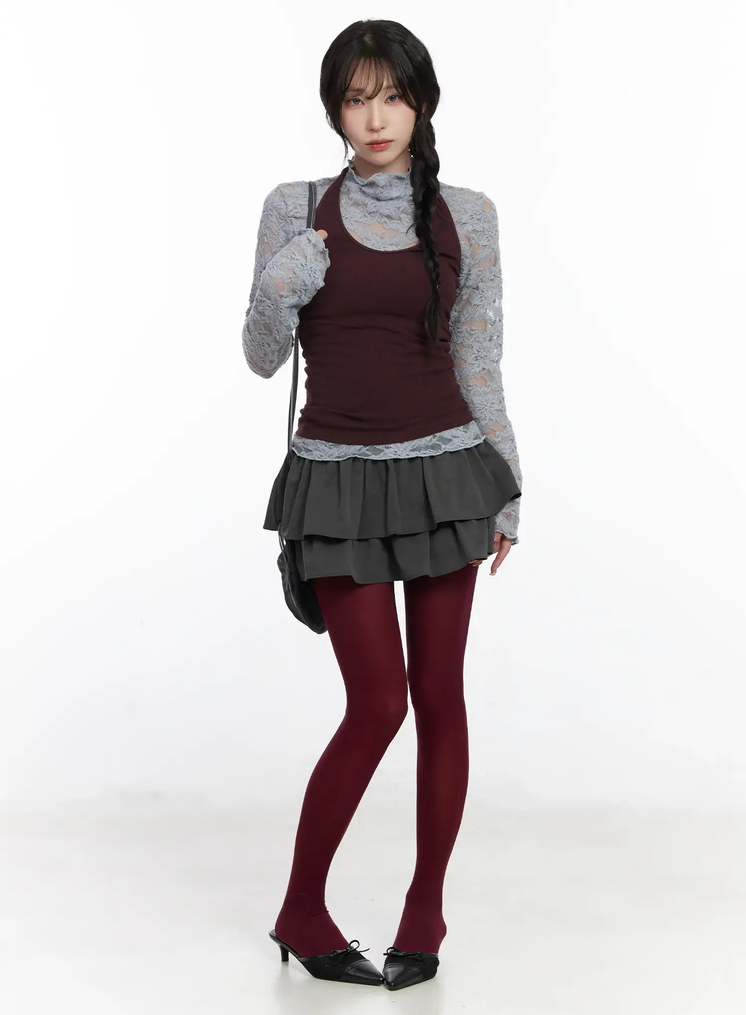 Chic Ruffled Layered Mini Skirt CJ526