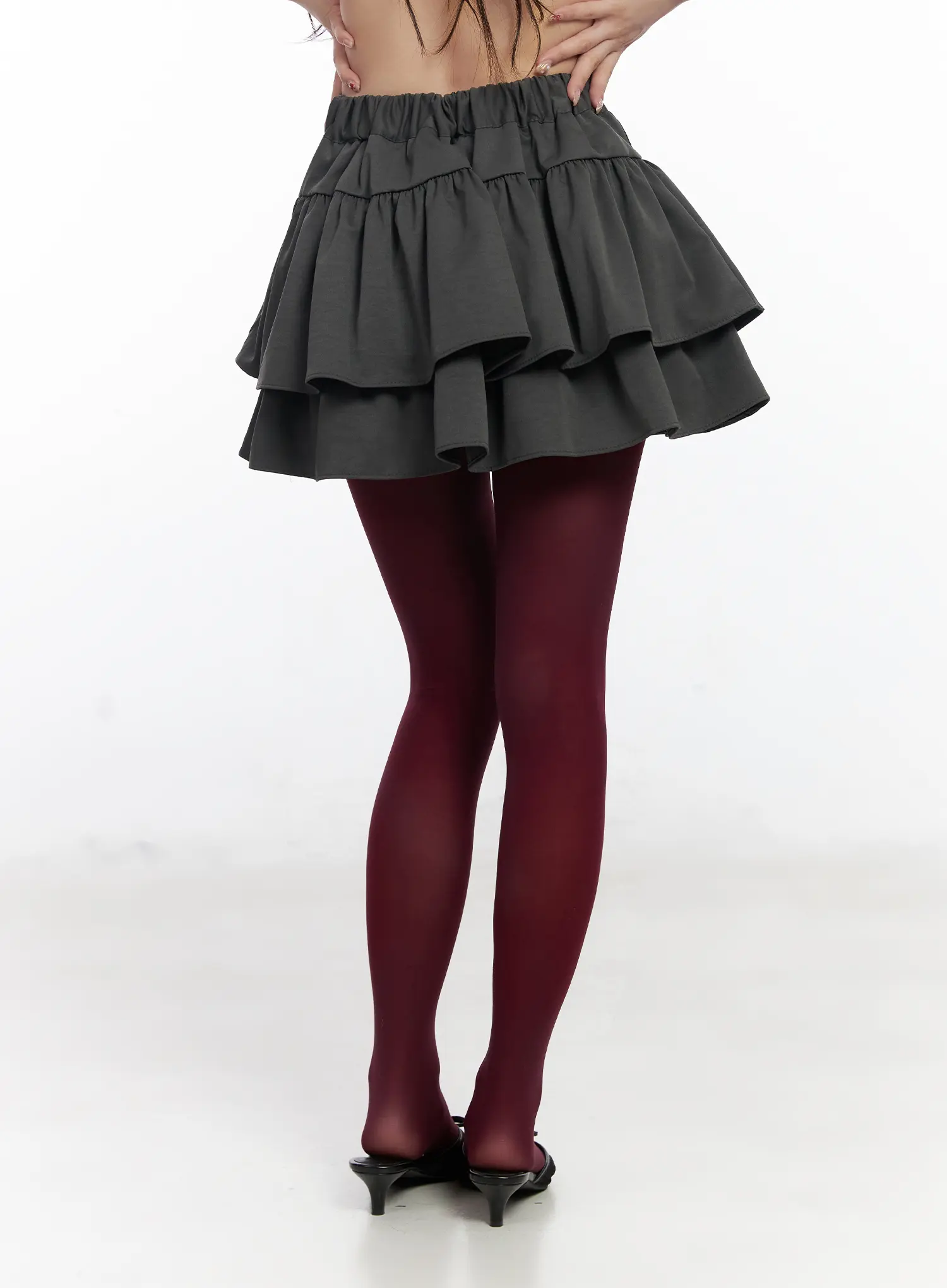 Chic Ruffled Layered Mini Skirt CJ526 - Image 4