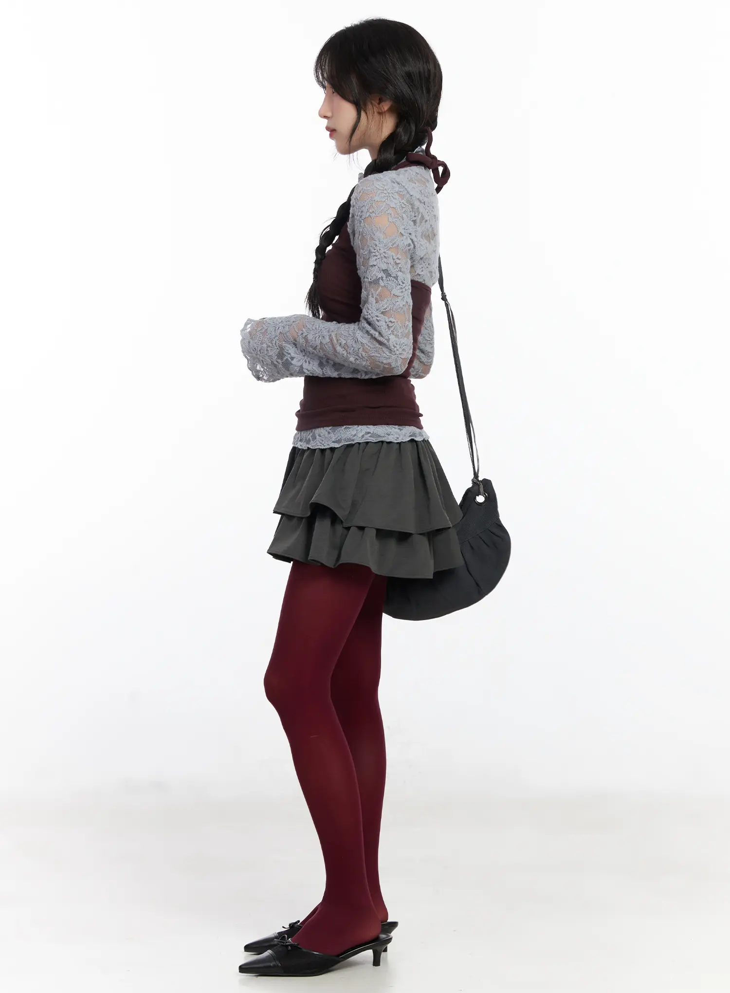 Chic Ruffled Layered Mini Skirt CJ526 - Image 5